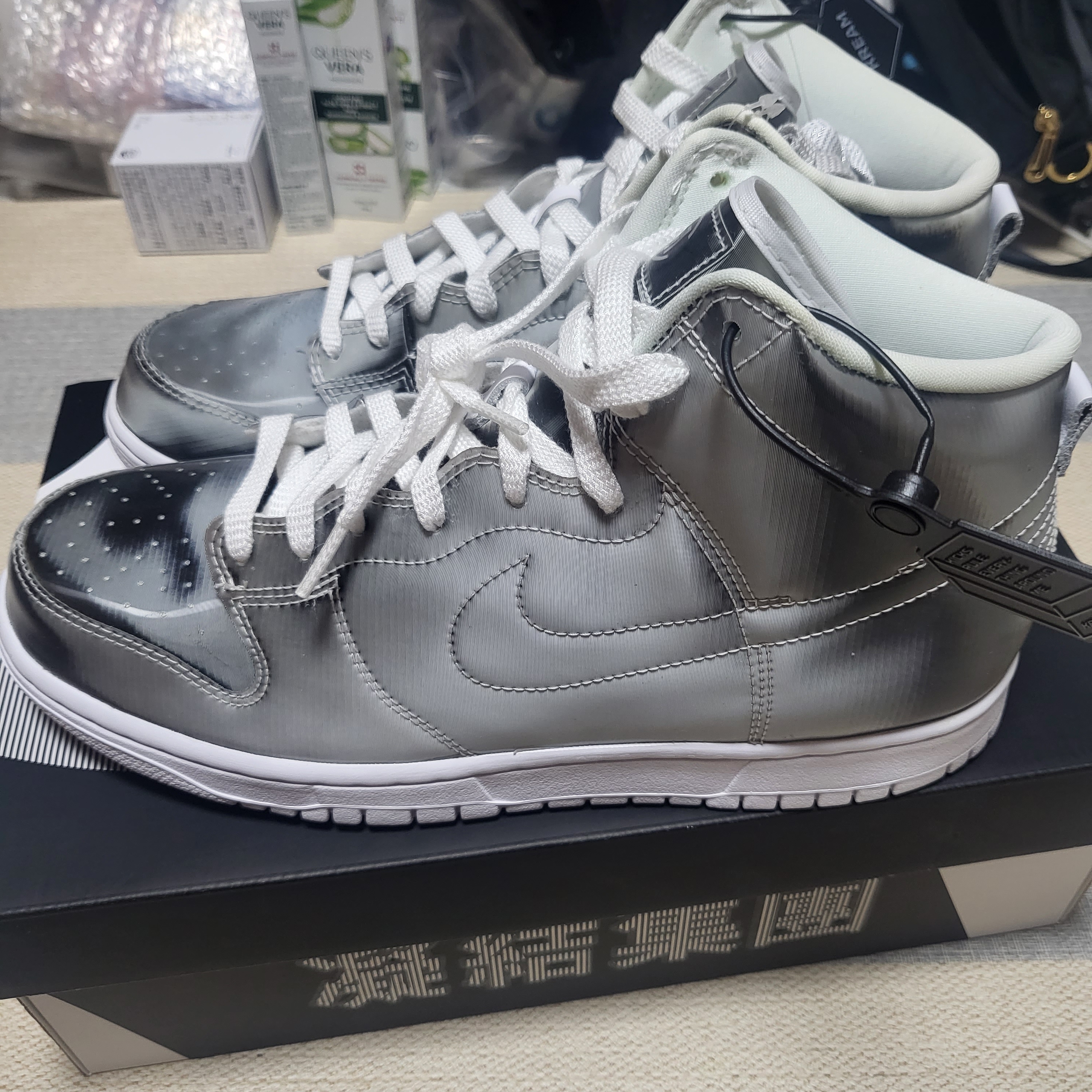 Nike x Clot Dunk High Flux 착용 스타일 - 1
