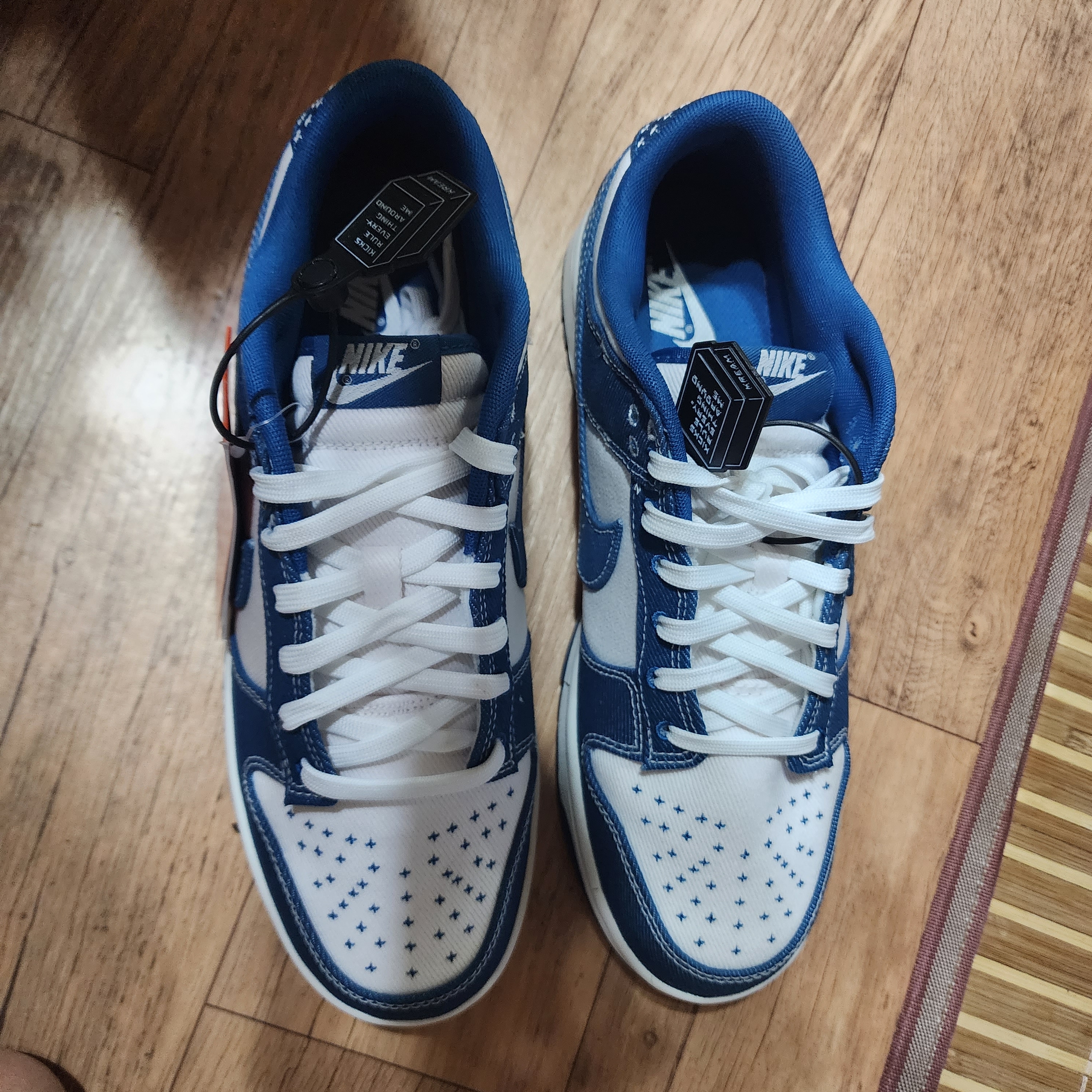 Nike Dunk Low Retro SE Industrial Blue 착용 스타일 - 2