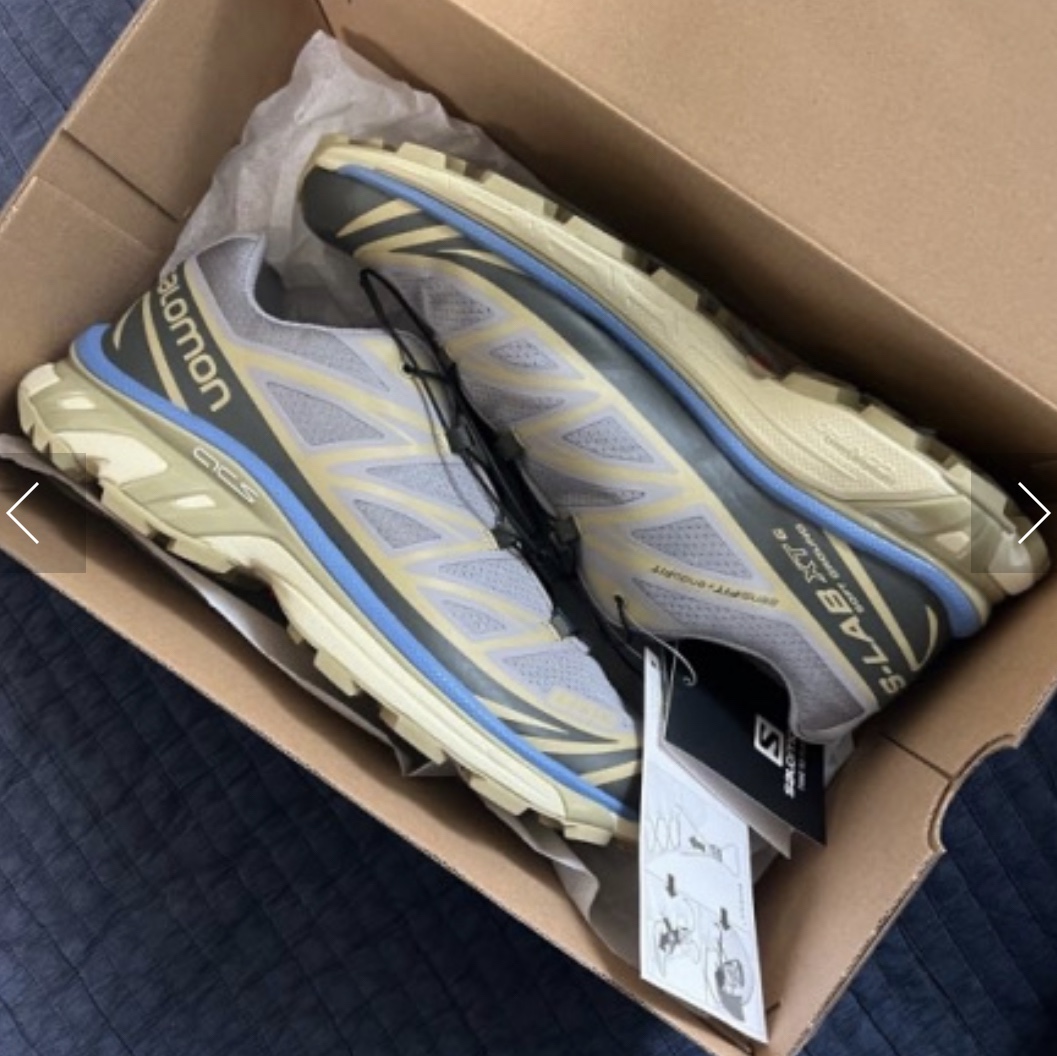 Salomon XT-6 Granada Sky Gray Green 착용 스타일 - 2