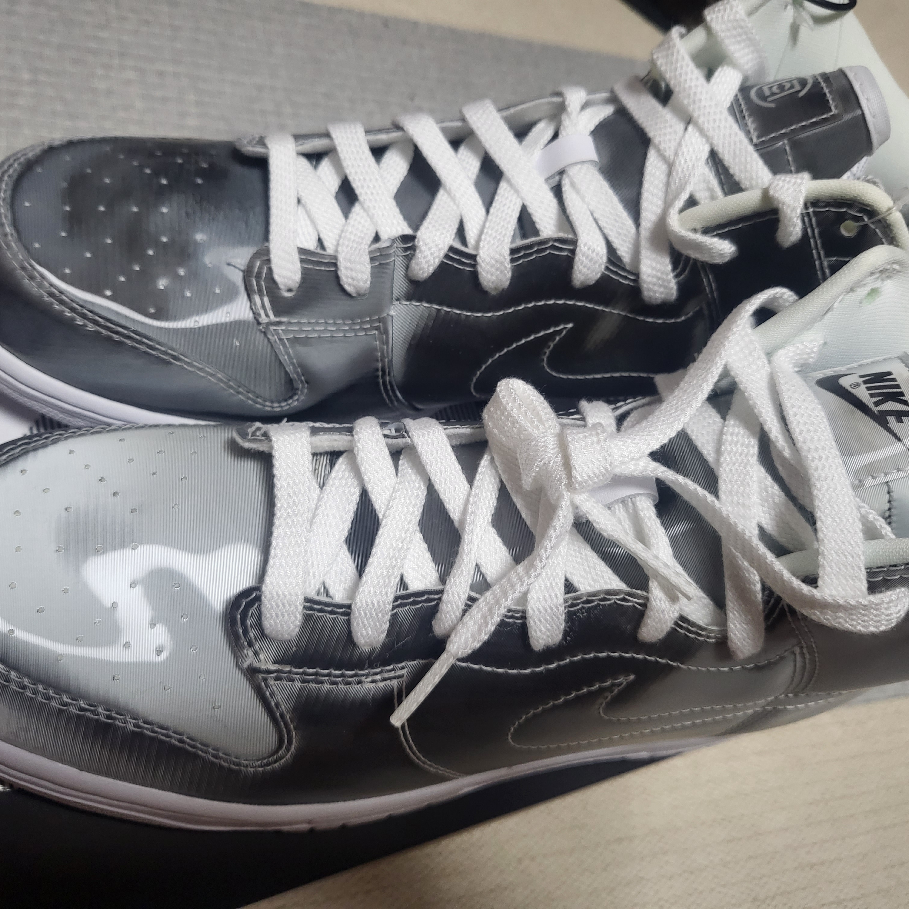 Nike x Clot Dunk High Flux 착용 스타일 - 2