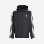 Adidas Essential 3S Woven Windbreaker Jacket Black - KR Sizing
