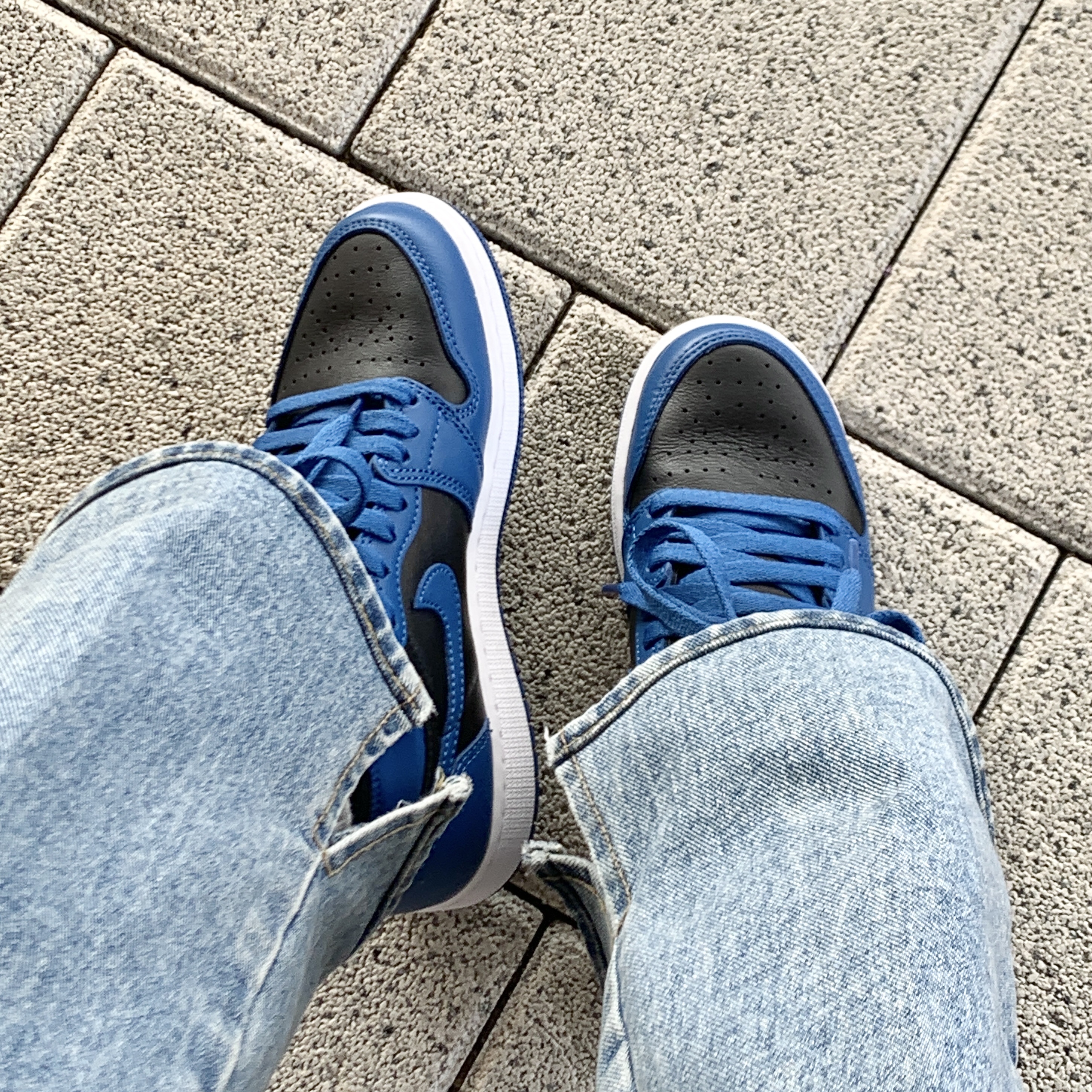 (GS) Jordan 1 Retro High OG Dark Marina Blue 착용 스타일