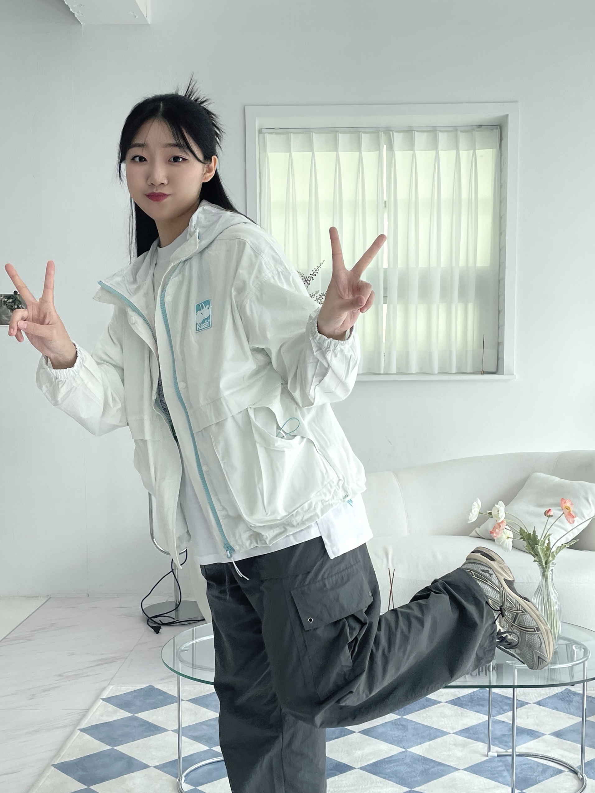 Asics x I4P Gel-1130 Glacier Grey Mink 착용 스타일