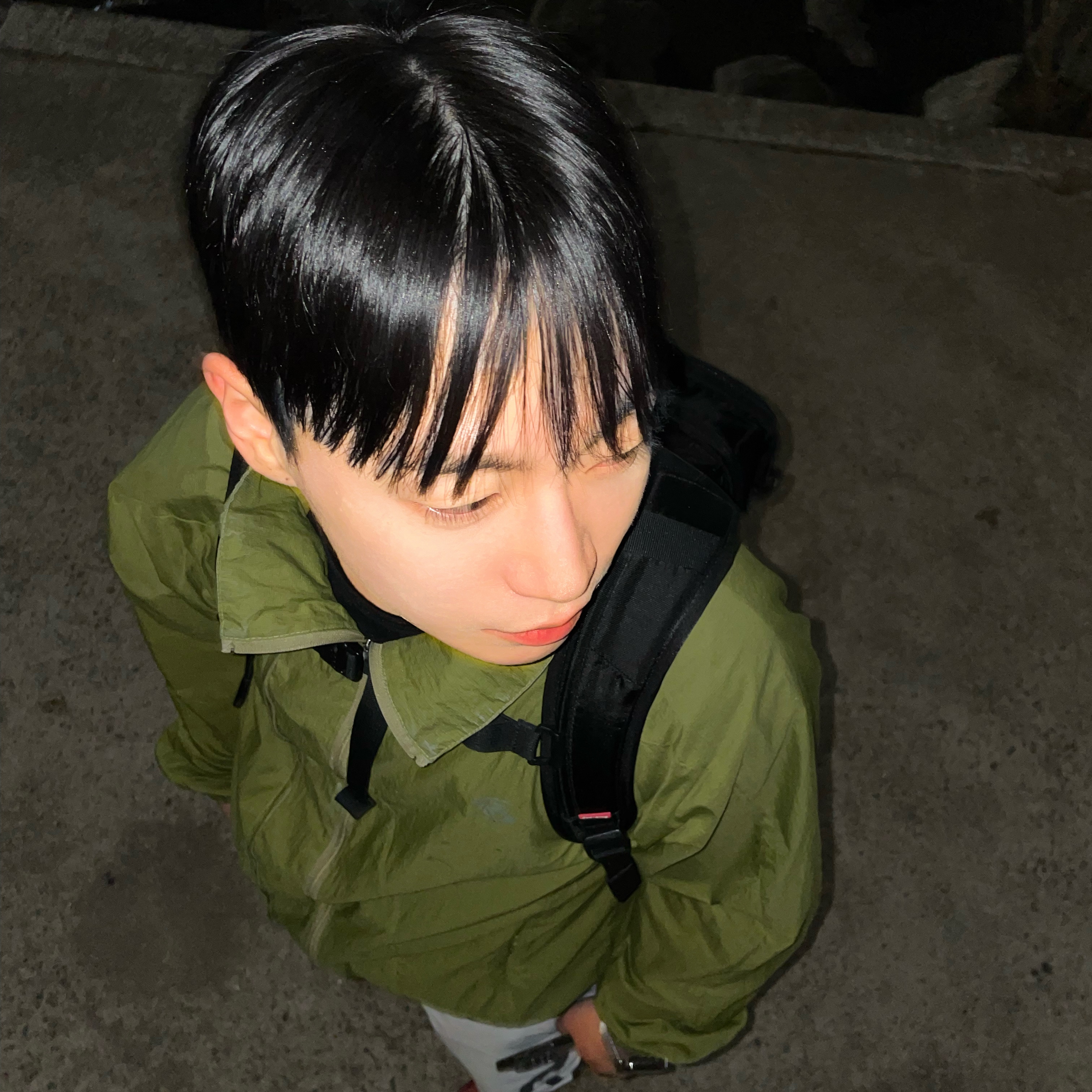 Sansan Gear Light Jacket Green - 22SS 착용 스타일