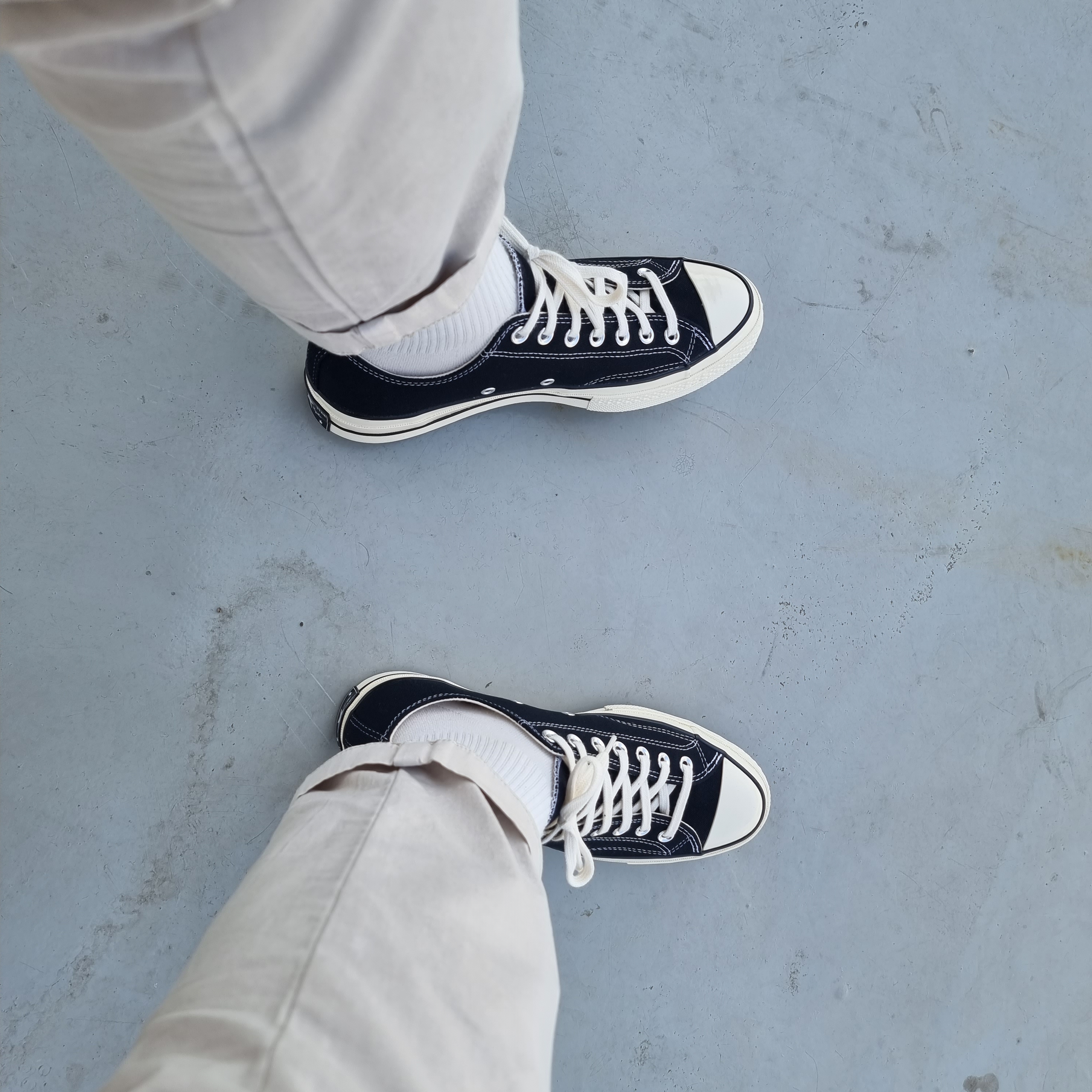 Converse Chuck 70 Ox Black - Standard 착용 스타일 - 2