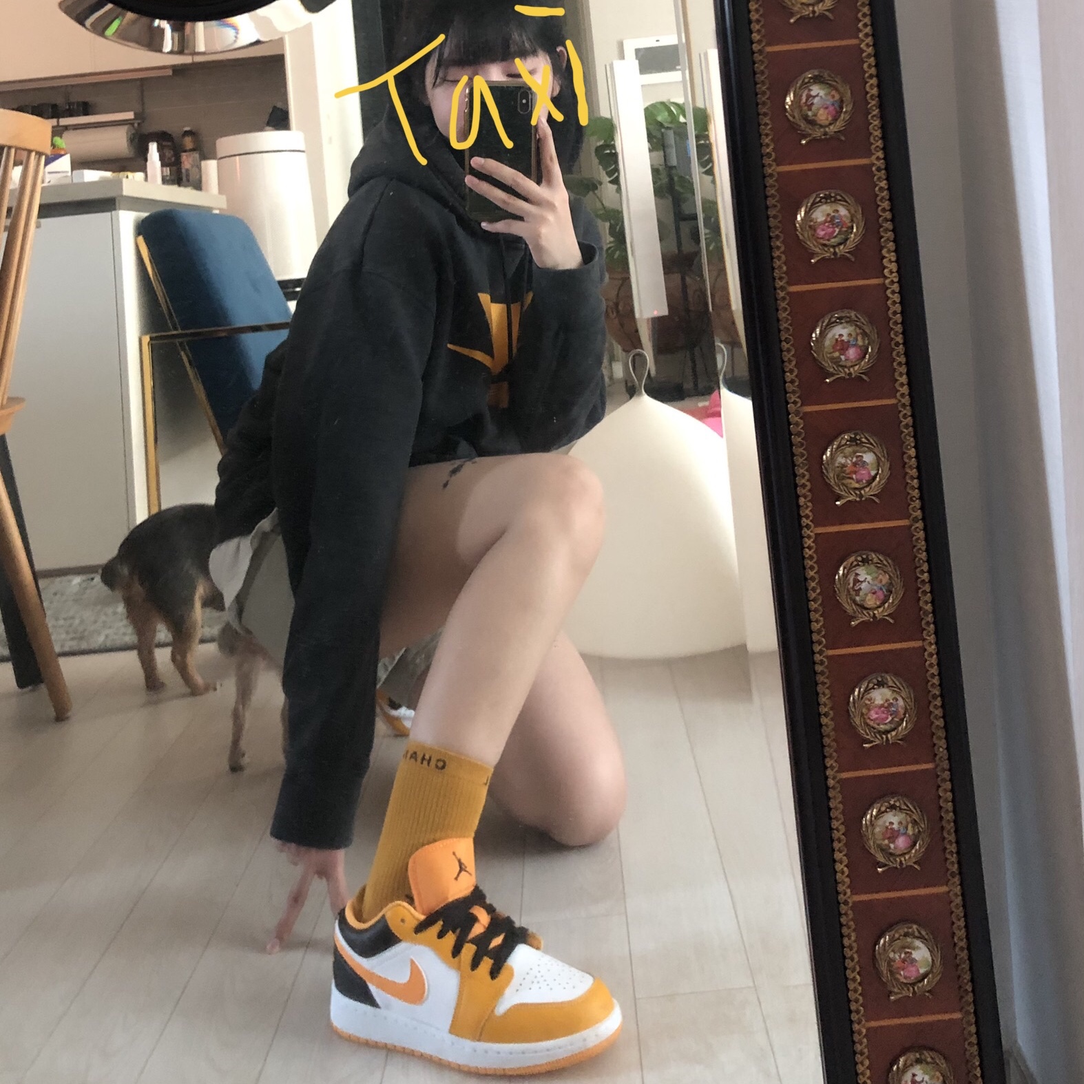 (GS) Jordan 1 Low Taxi 착용 스타일