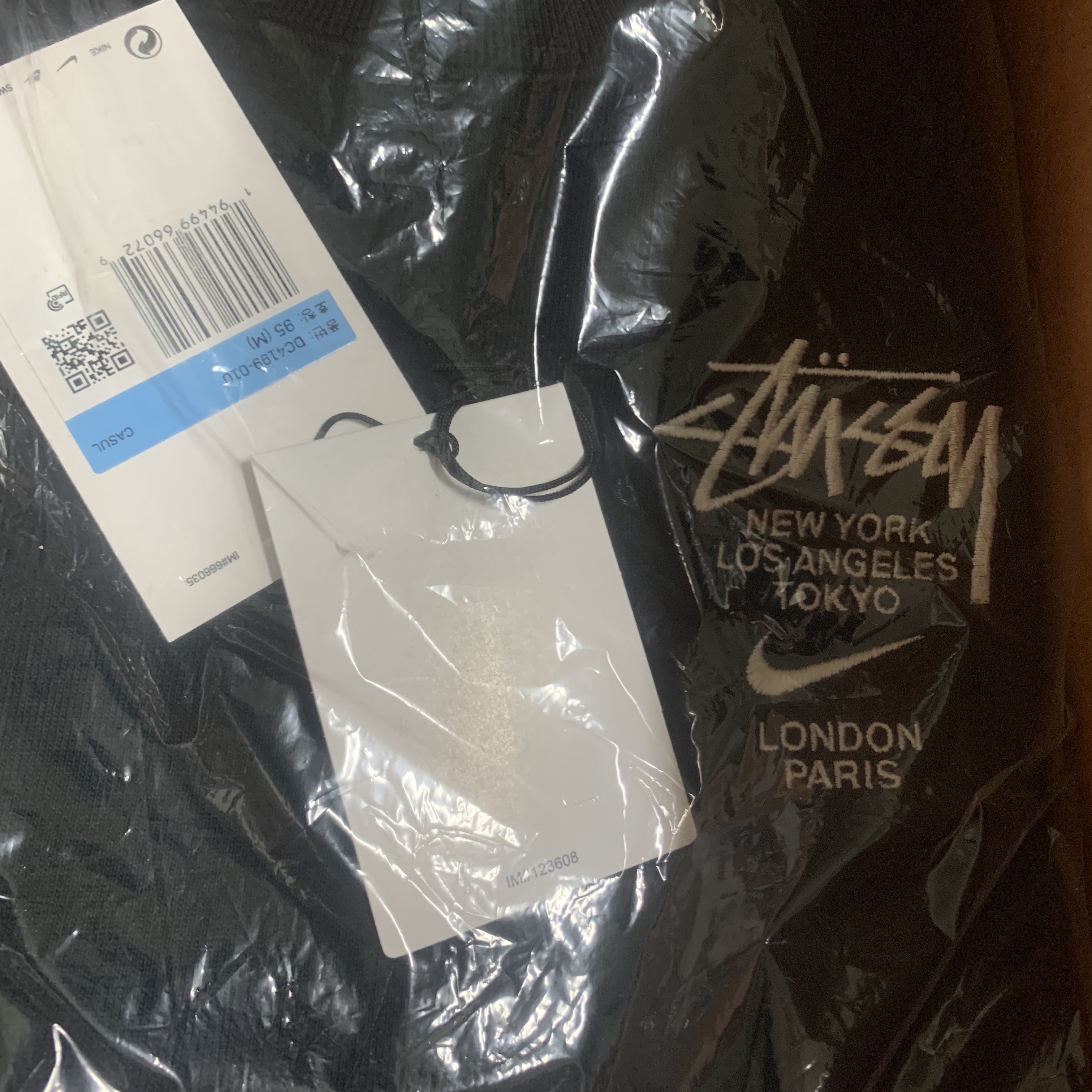 Nike x Stussy NRG ZR Fleece Crewneck Black - Asia 착용 스타일