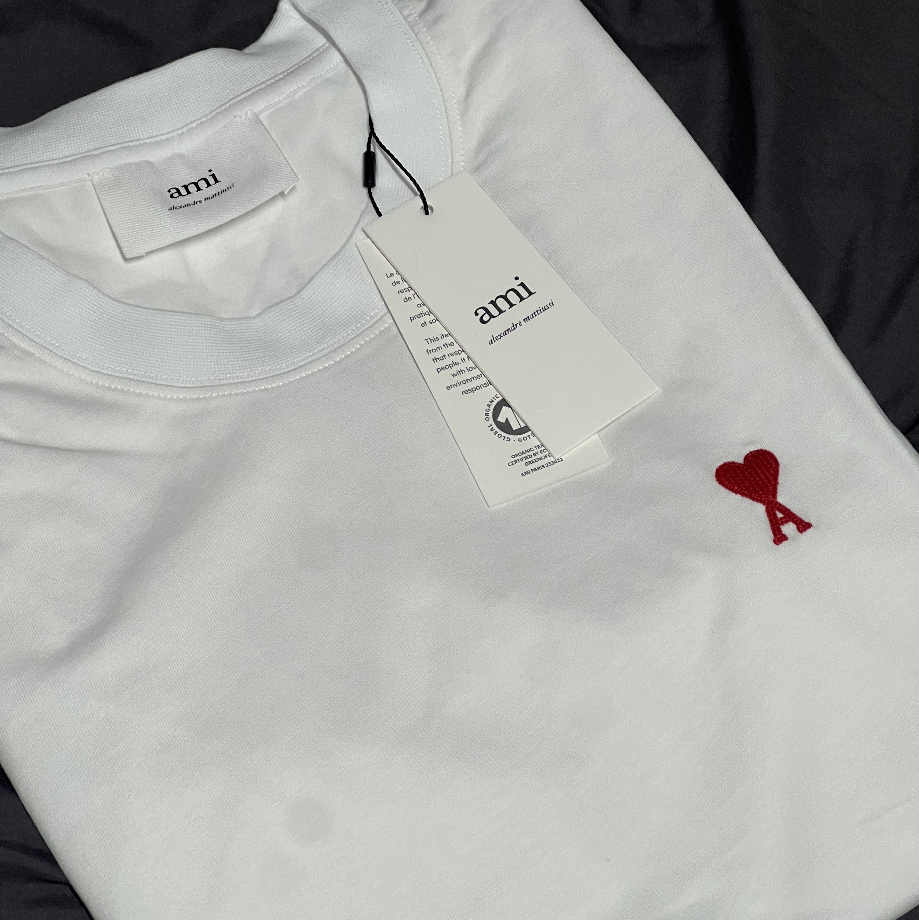 AMI de Coeur T-Shirt White 착용 스타일 - 1