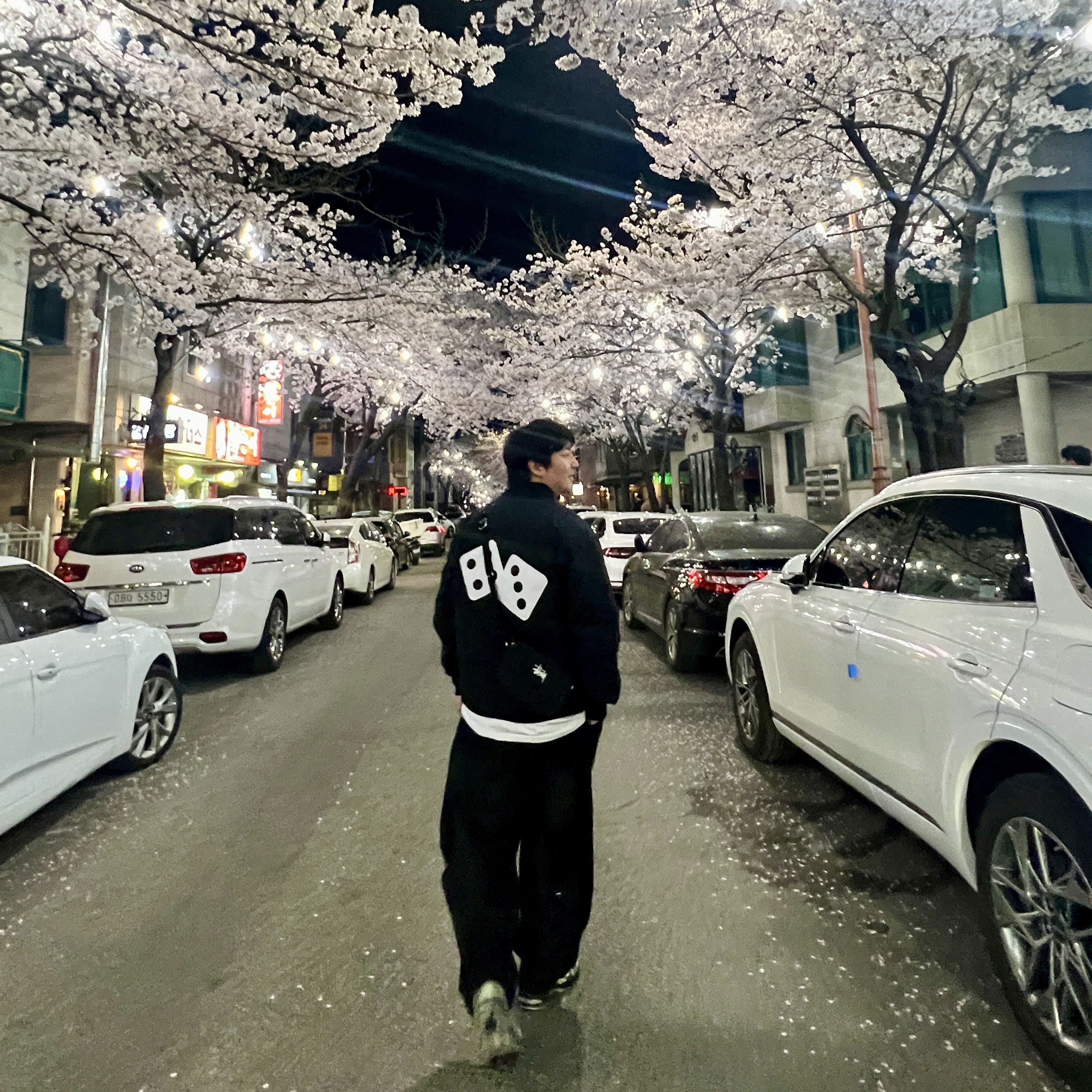 Stussy Dice Quilted Liner Jacket Black, Stussy Canvas Side Pouch Washed Black 착용 스타일 - 1