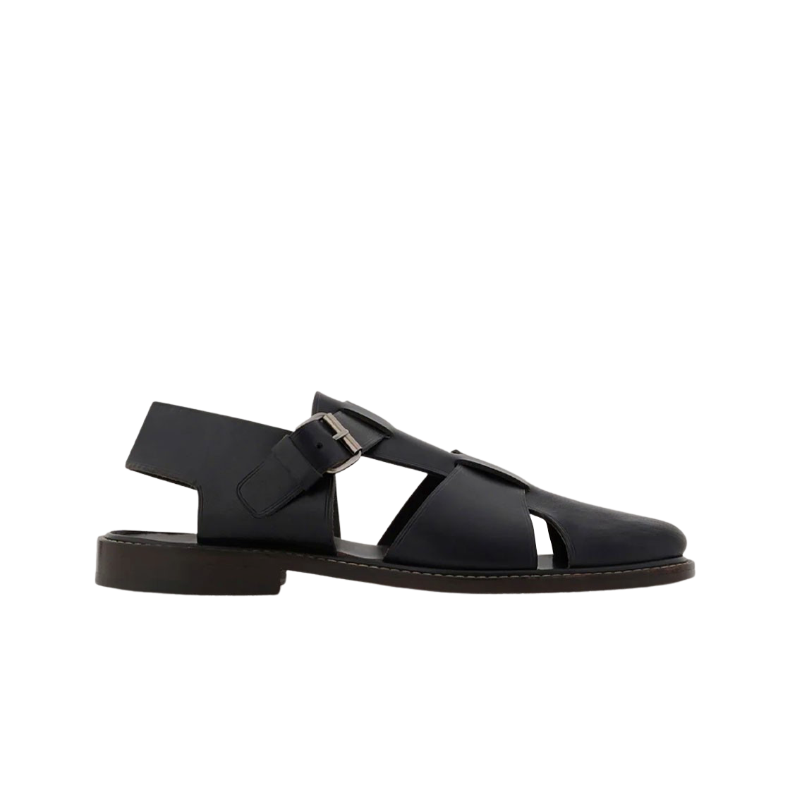르메르 피셔맨 샌들 베지터블 탠 레더 블랙(Lemaire Fisherman Sandal Vegetable Tanned Leather Black)
