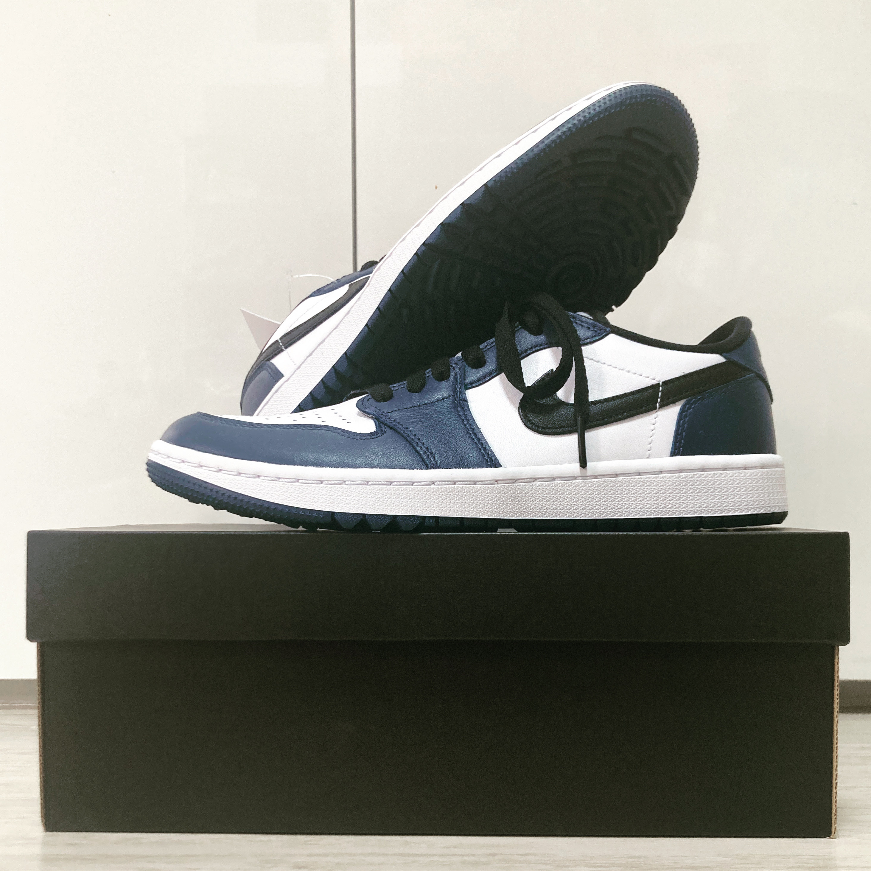 Jordan 1 Low Golf Midnight Navy 착용 스타일
