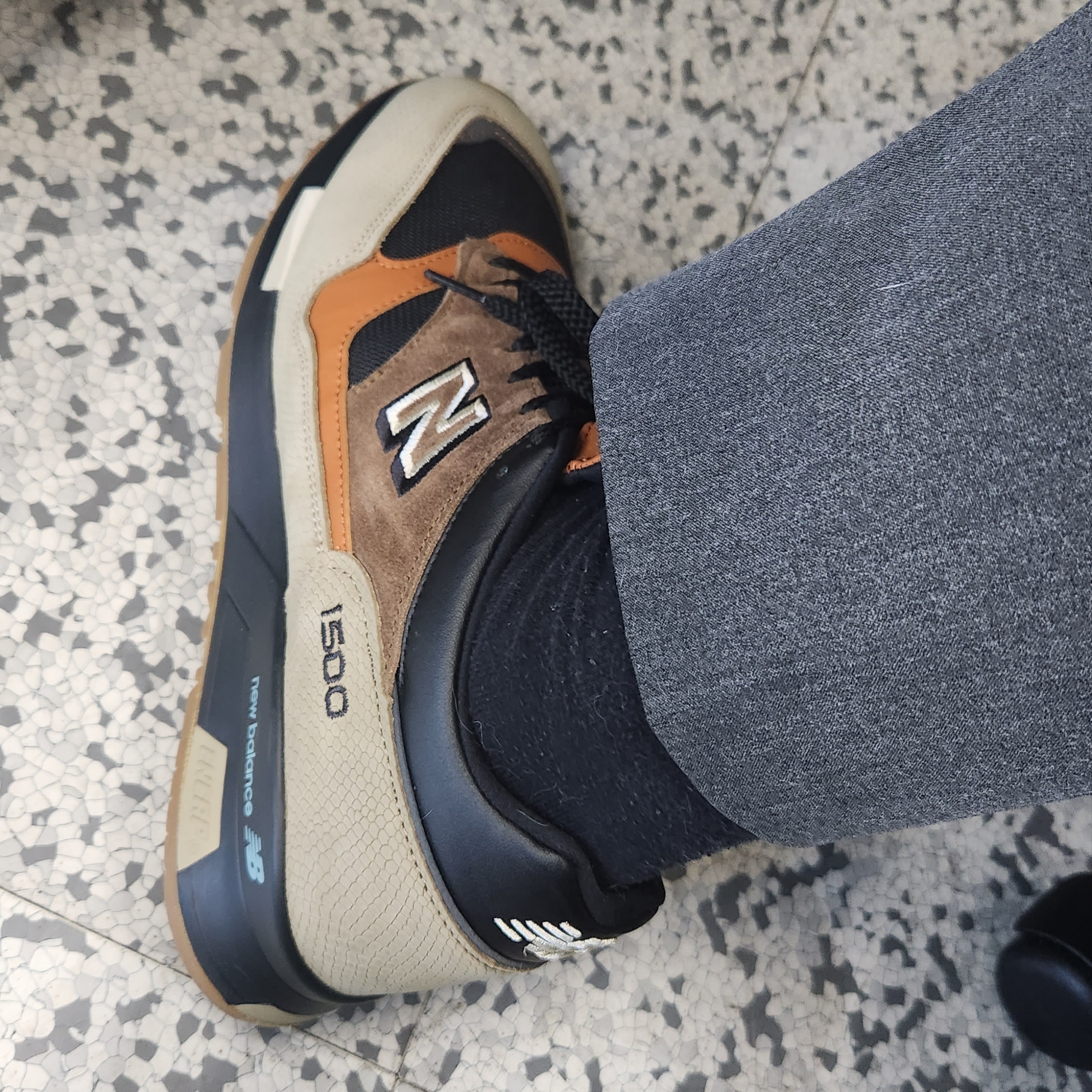 New Balance 1500 Made in UK Tan Orange Brown 착용 스타일