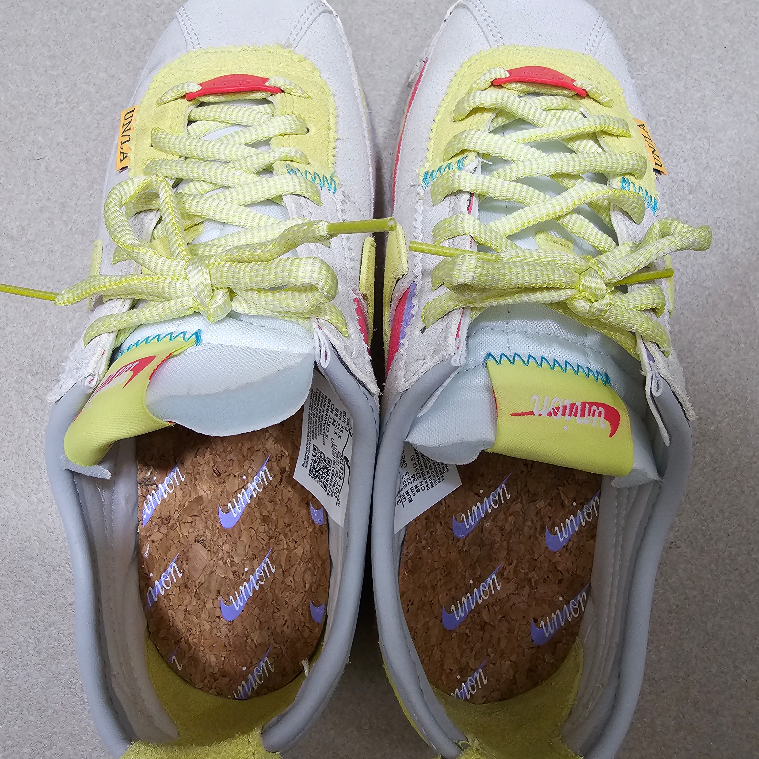 Nike x Union Cortez SP Lemon Frost 착용 스타일 - 1
