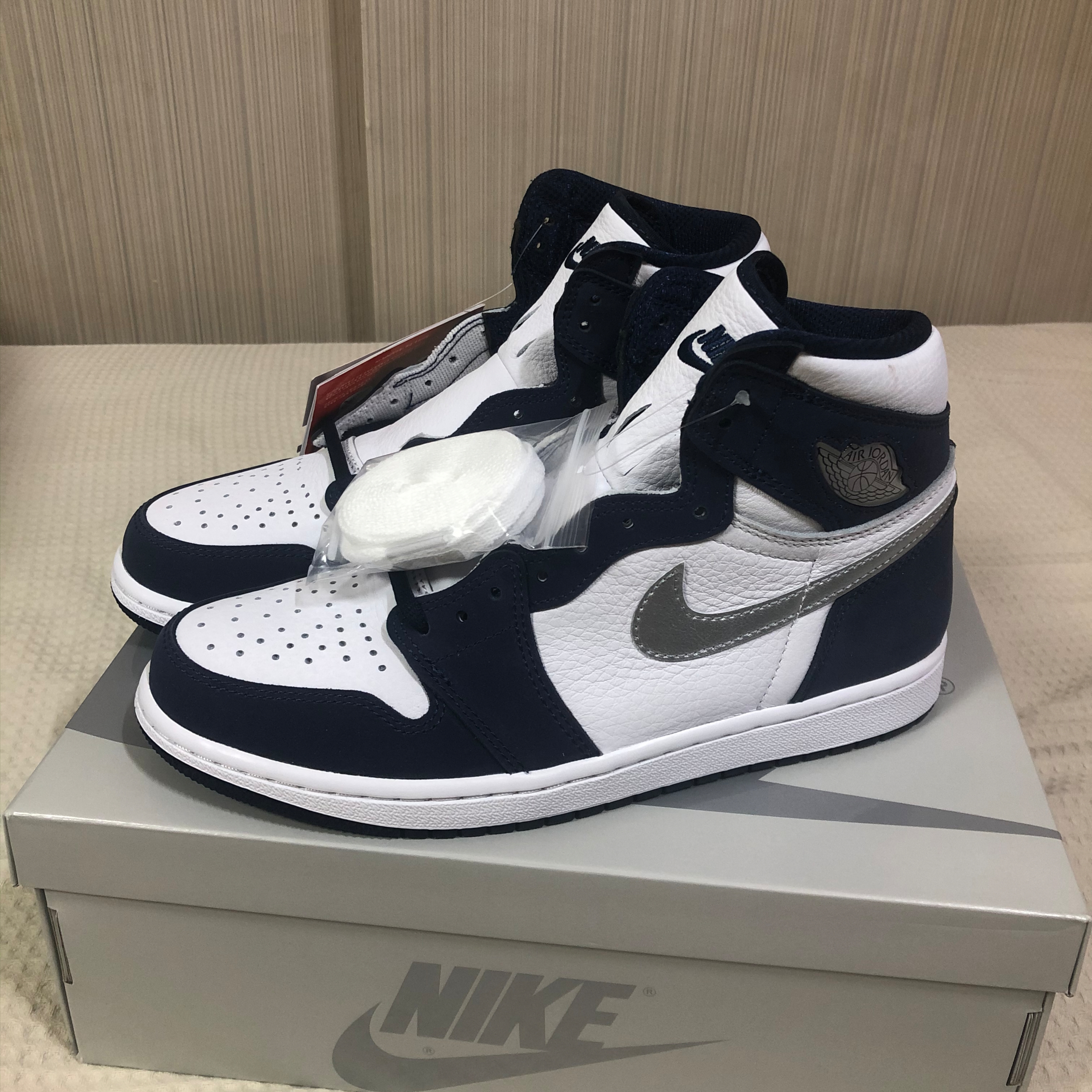 Jordan 1 Retro High OG CO.JP Midnight Navy 착용 스타일 - 1