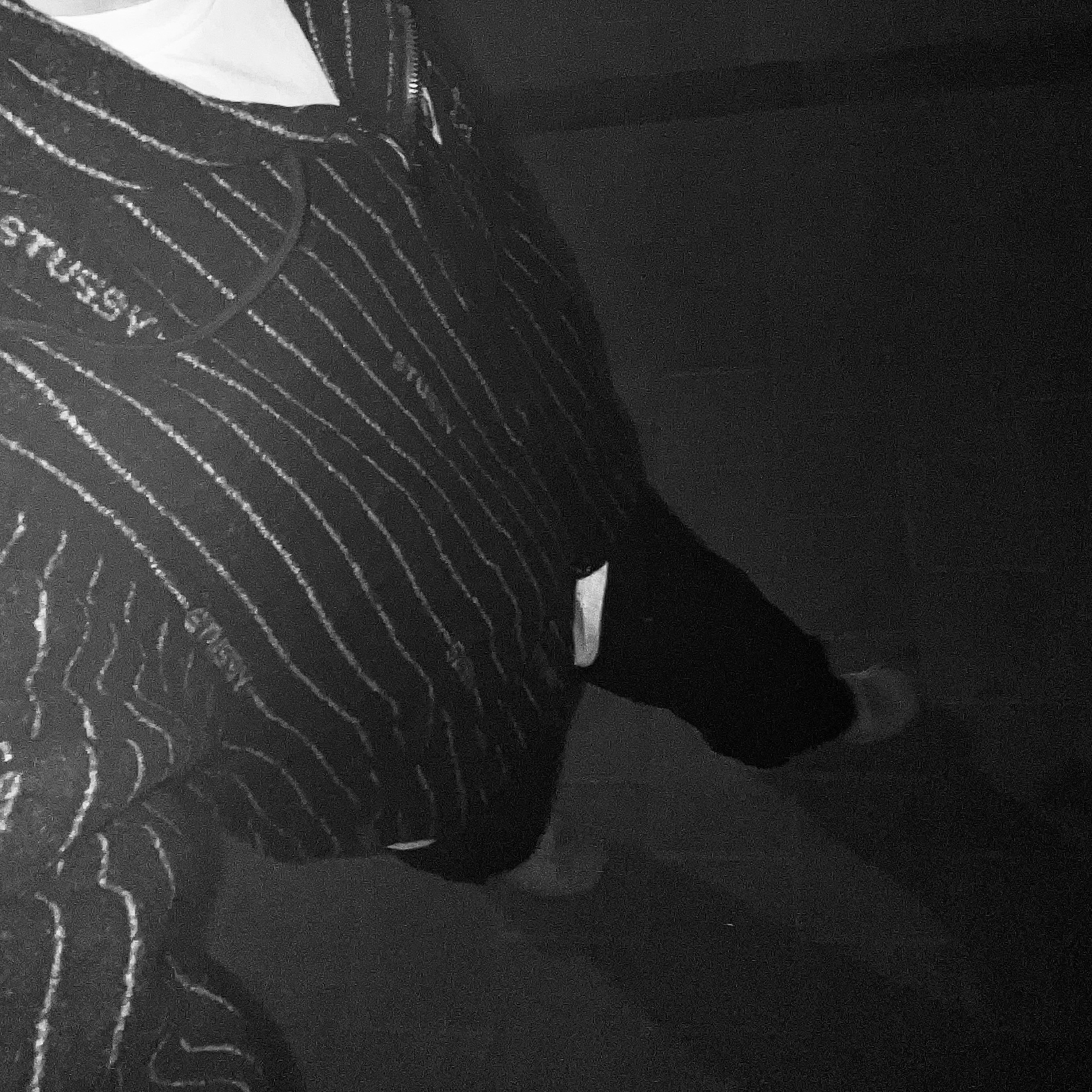Nike x Stussy NRG Striped Wool Jacket Black (DR4023-010) 착용 스타일 - 2