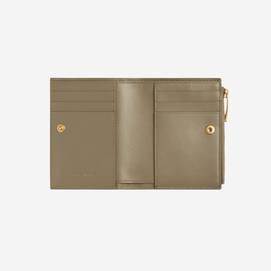 Bottega Veneta Small Bi-Fold Zip Wallet Taupe 상세 이미지 2