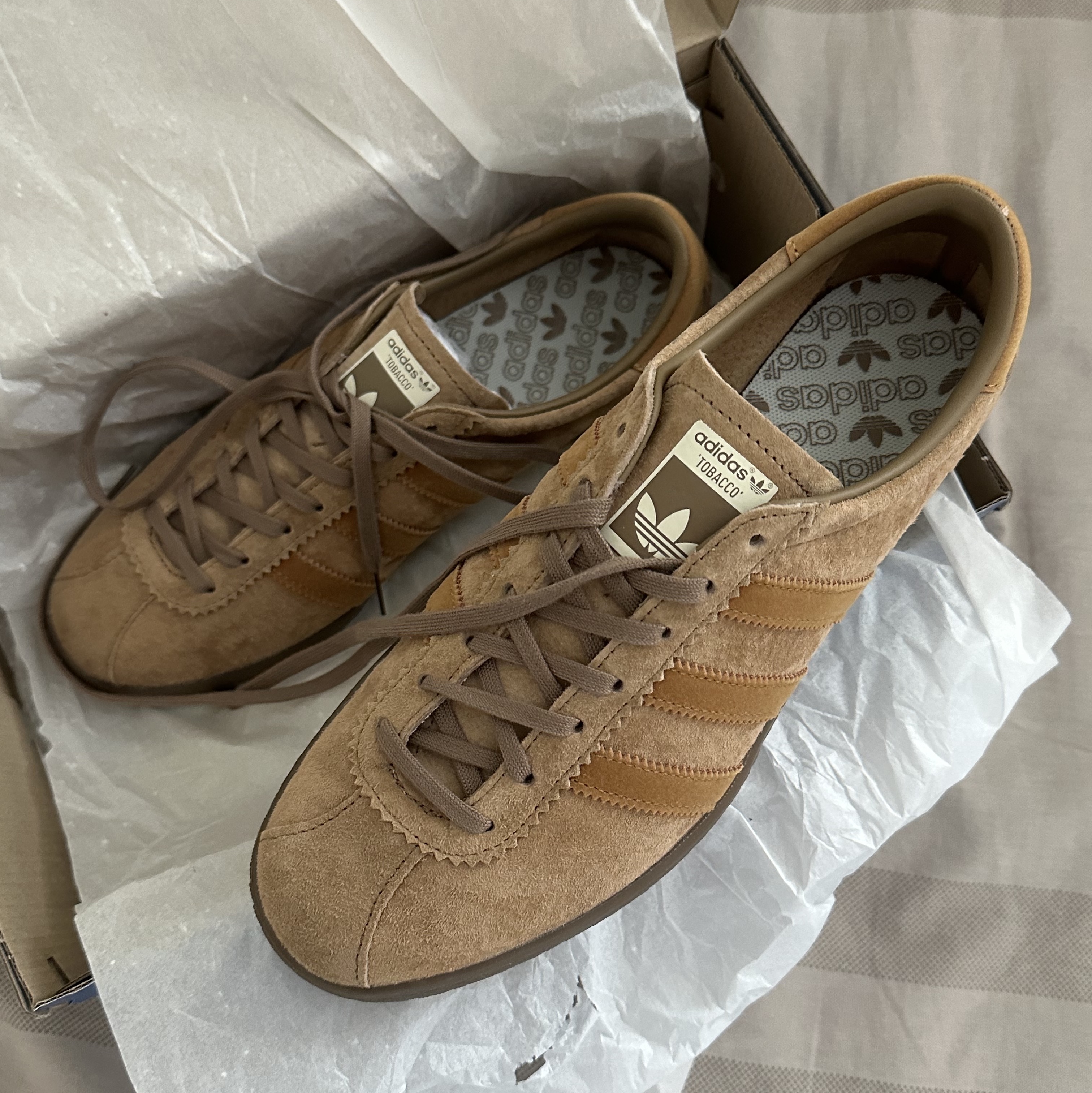 Adidas Tobacco Pantone Mesa 착용 스타일 - 2
