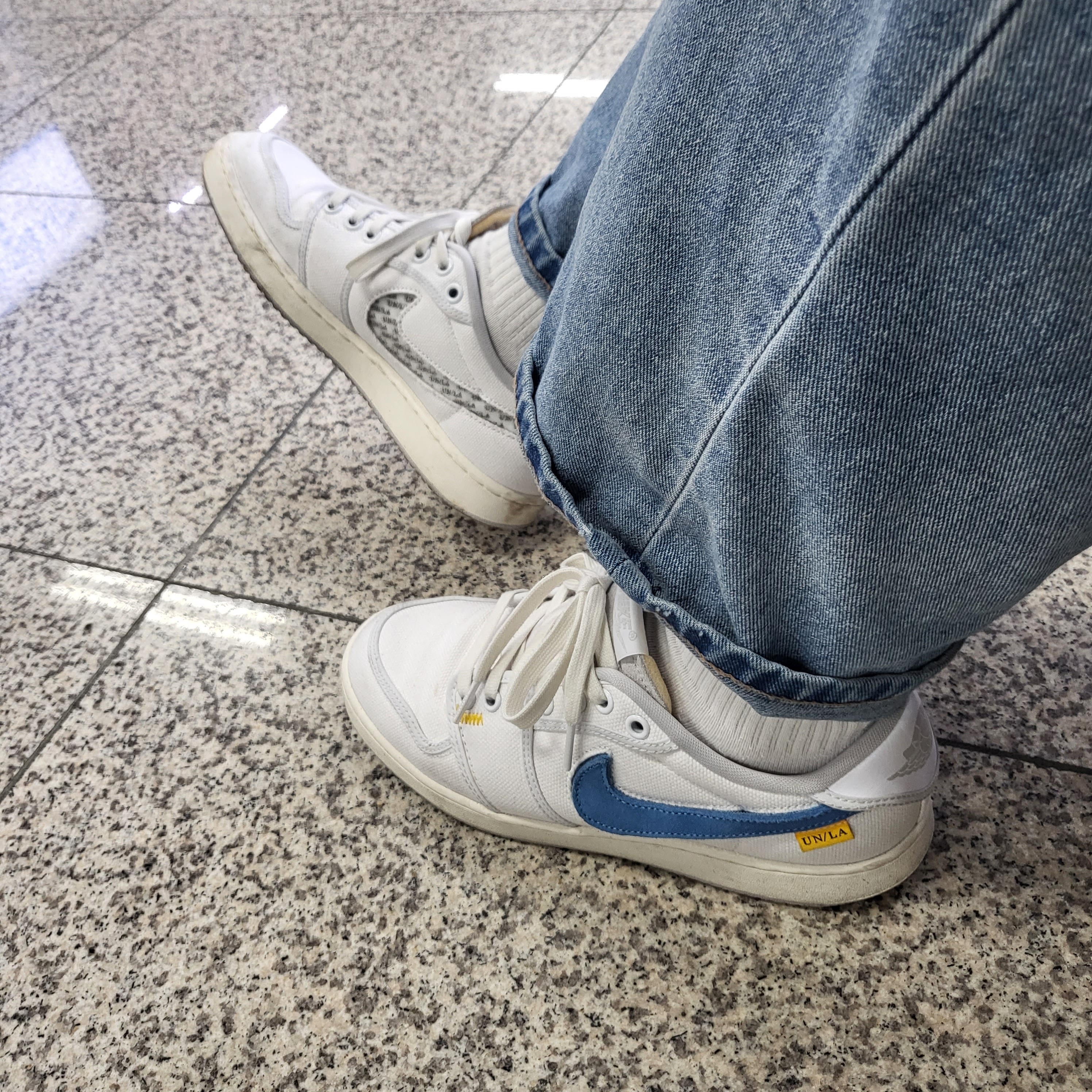 Jordan 1 x Union KO Low White 착용 스타일 - 2