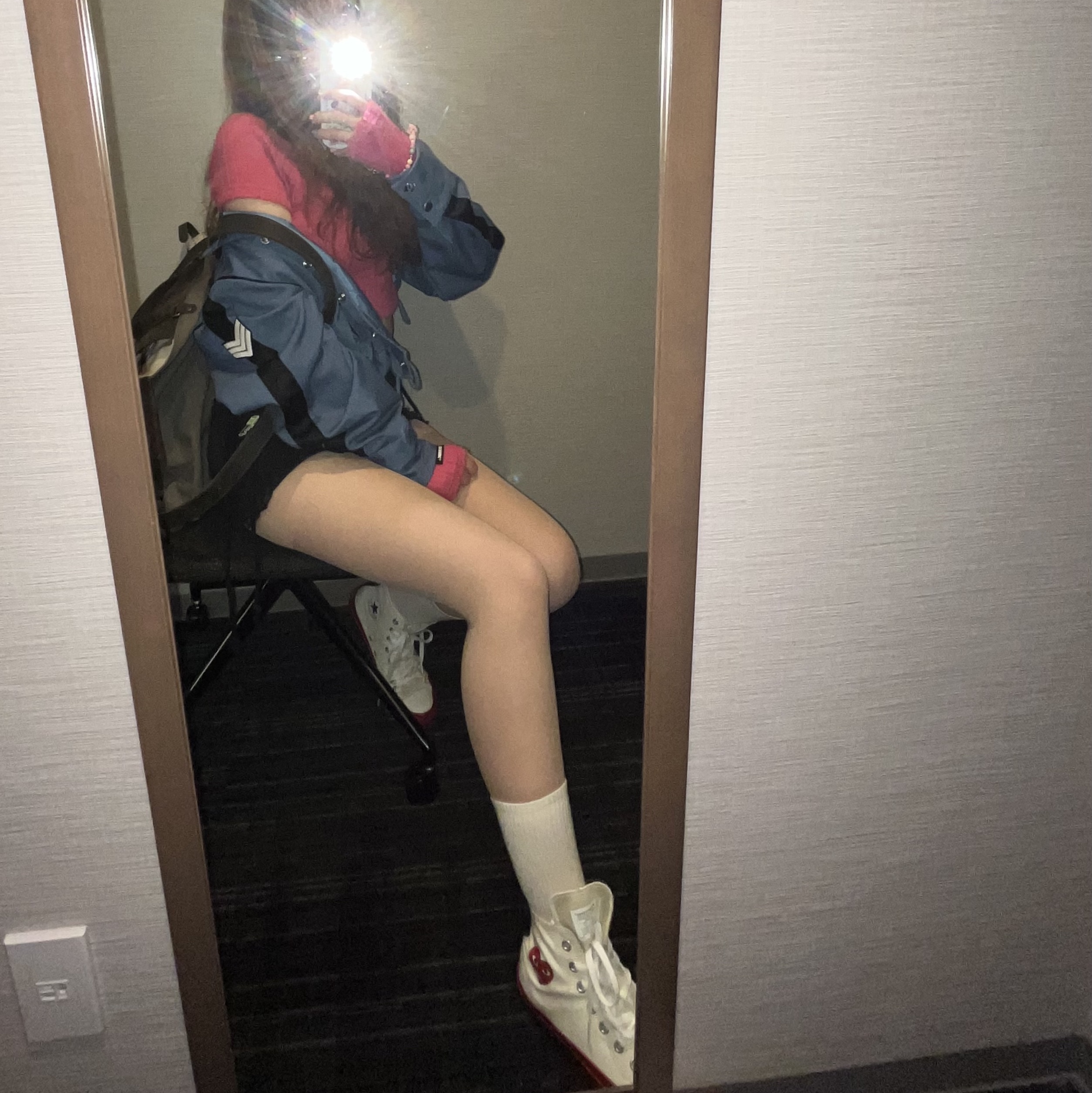 Converse x Play Comme des Garcons Chuck 70 Hi Pristine 착용 스타일