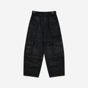 Project G/R Oversized Convertible Cargo Pants Coated Black