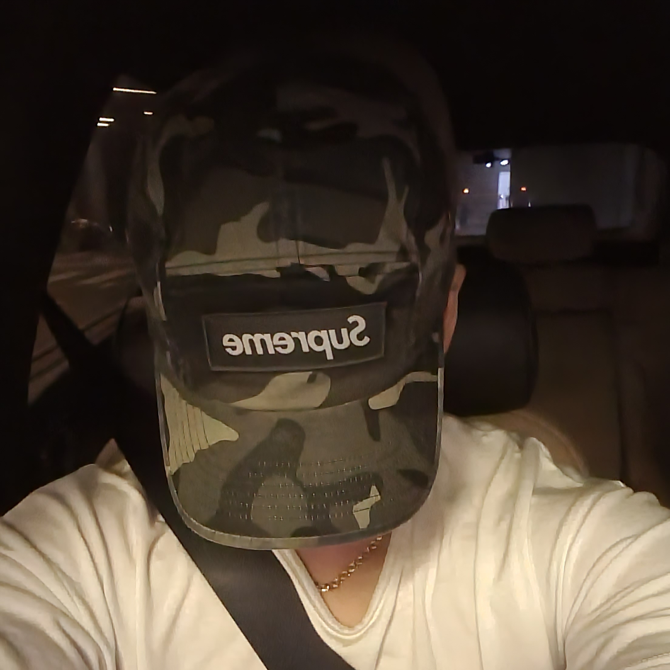 Supreme Military Camp Cap Olive Camo - 23SS 착용 스타일