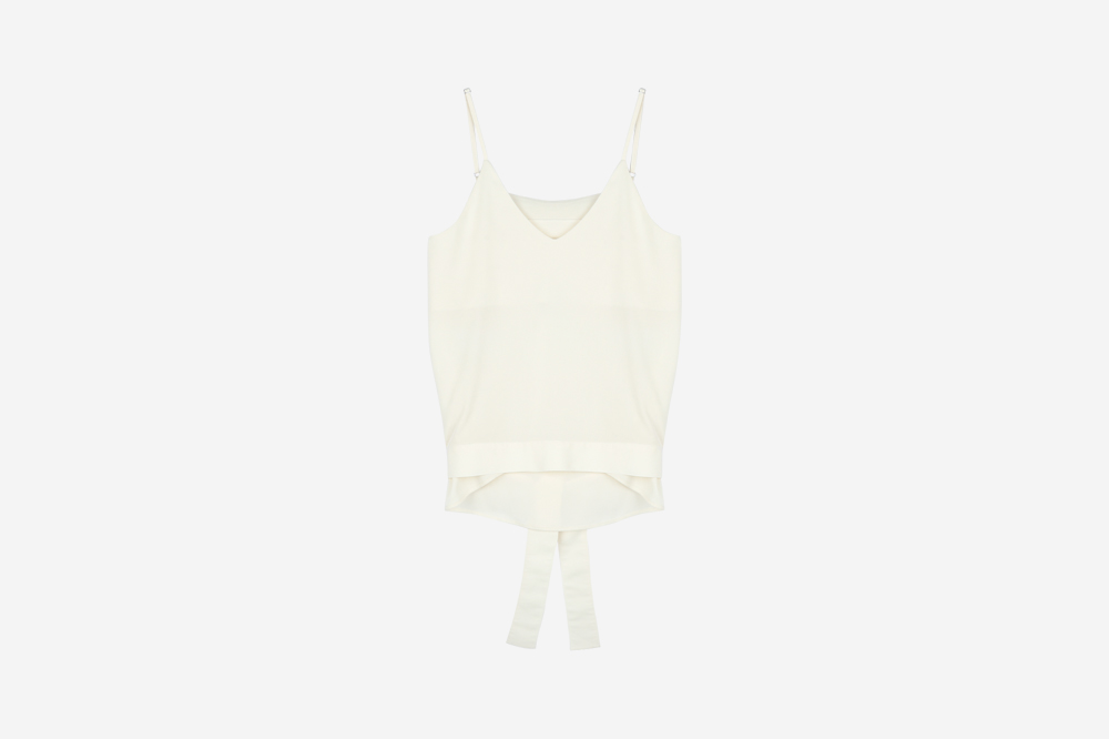 Haveless Women Cecil Back Ribbon Blouse Creme 상세 이미지 1