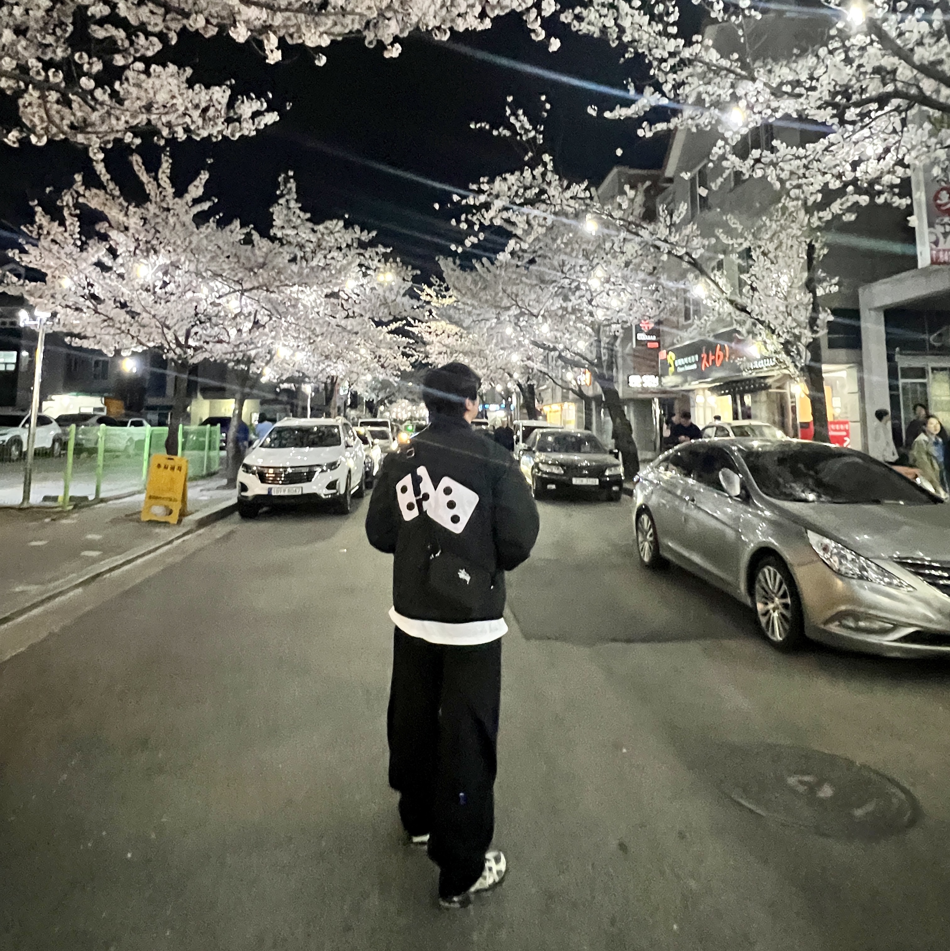 Stussy Dice Quilted Liner Jacket Black, Stussy Canvas Side Pouch Washed Black 착용 스타일 - 2