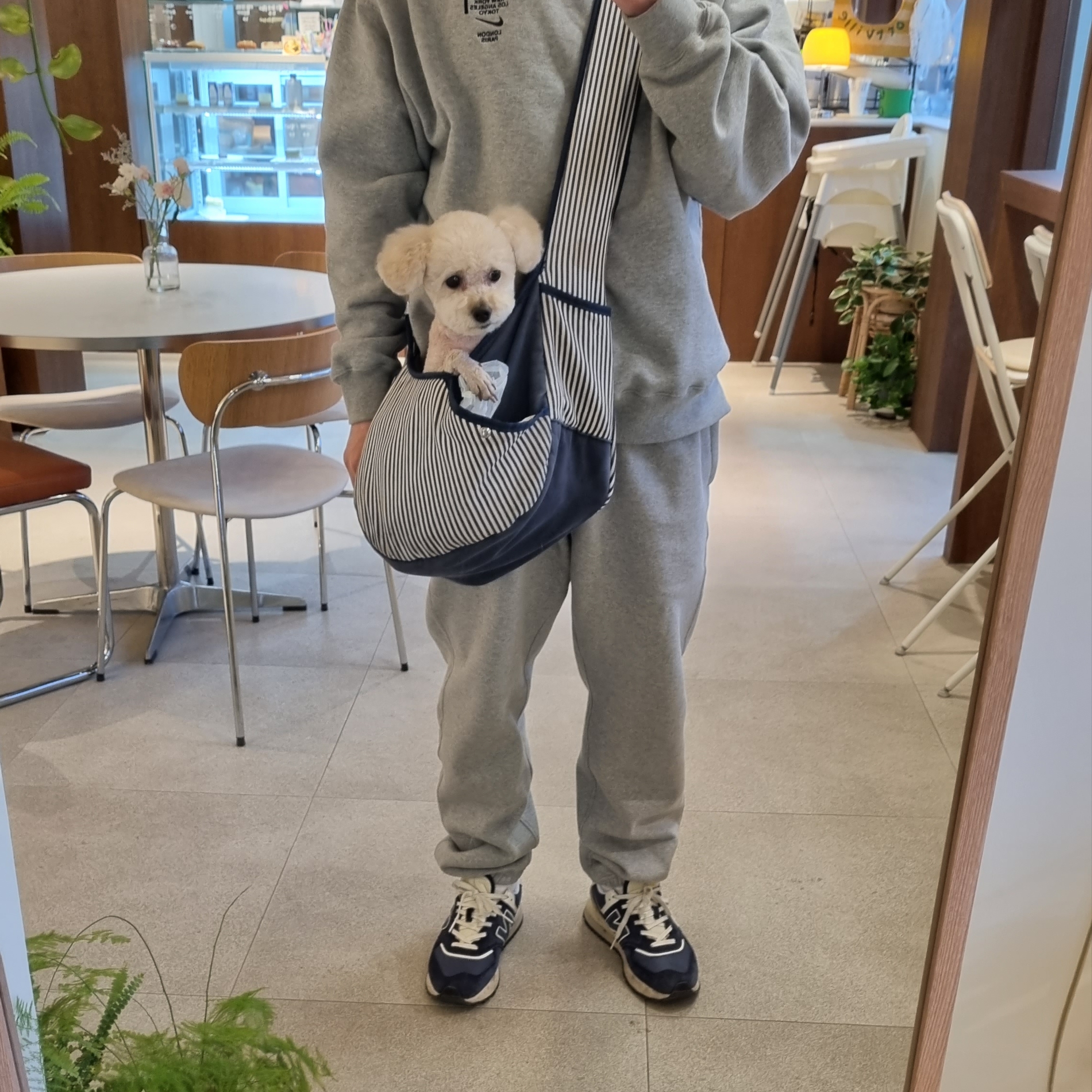 Nike x Stussy NRG Fleece Pants Dark Grey Heather (DO9340-063), New Balance 574 Legacy Navy 착용 스타일