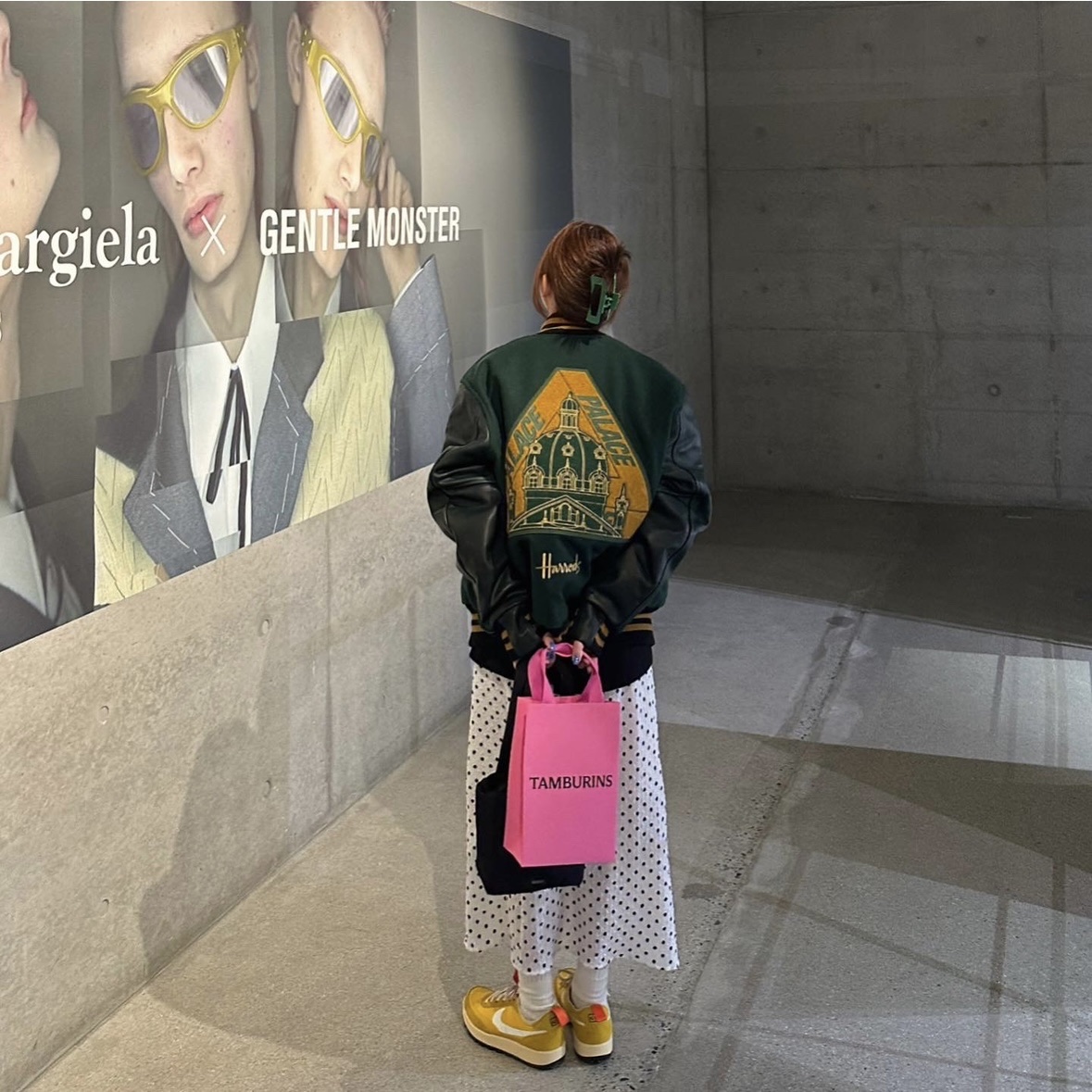Palace x Harrods x Golden Bear Varsity Jacket Green - 21FW, Nike x Tom Sachs General Purpose Shoe Archive 착용 스타일 - 1