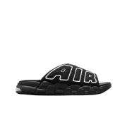 (W) Nike Air More Uptempo Slide Black White