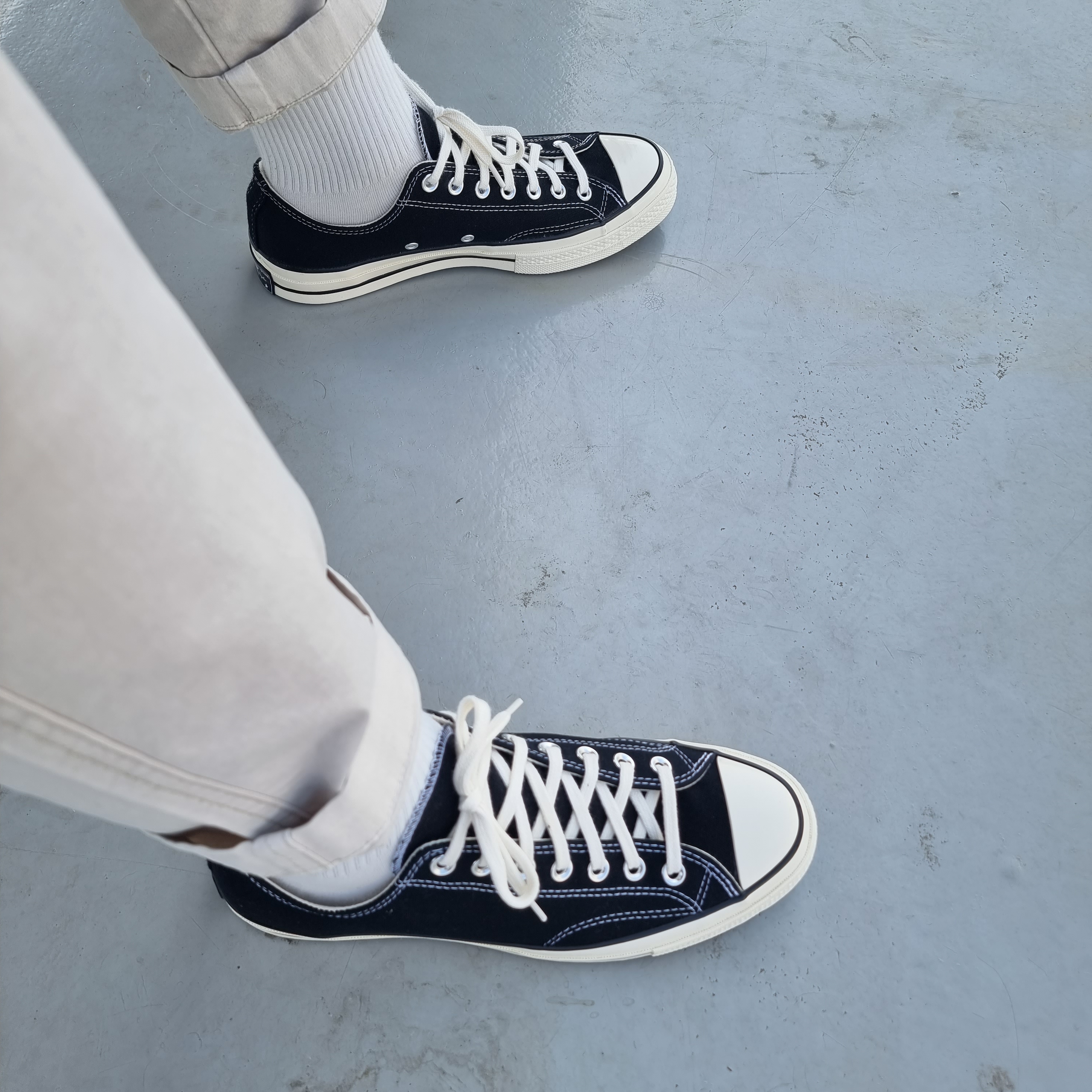 Converse Chuck 70 Ox Black - Standard 착용 스타일 - 1