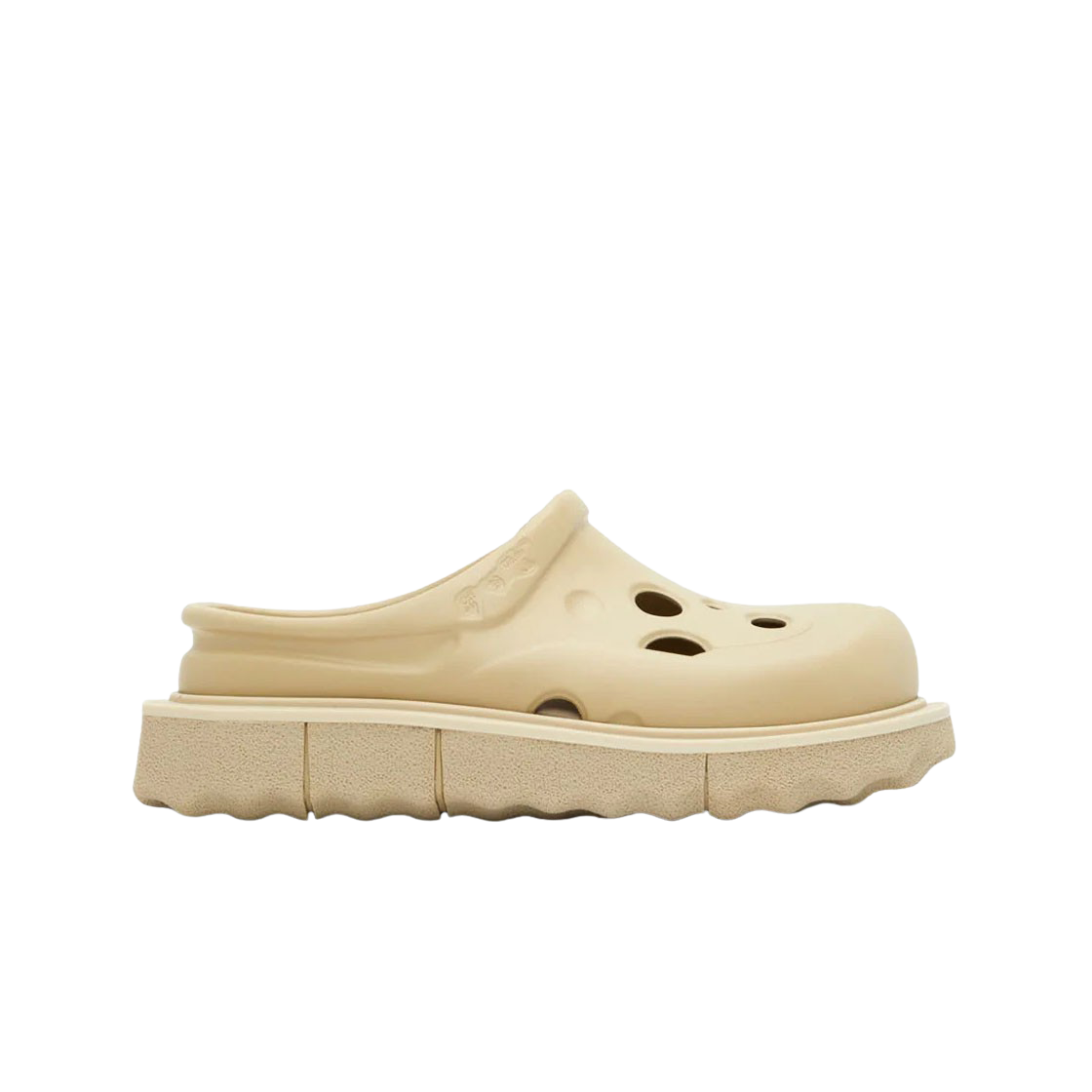 오프화이트 메테오 스폰지 솔 러버 슬리퍼 베이지(Off-White Meteor Sponge Sole Rubber Slippers Beige) - 1