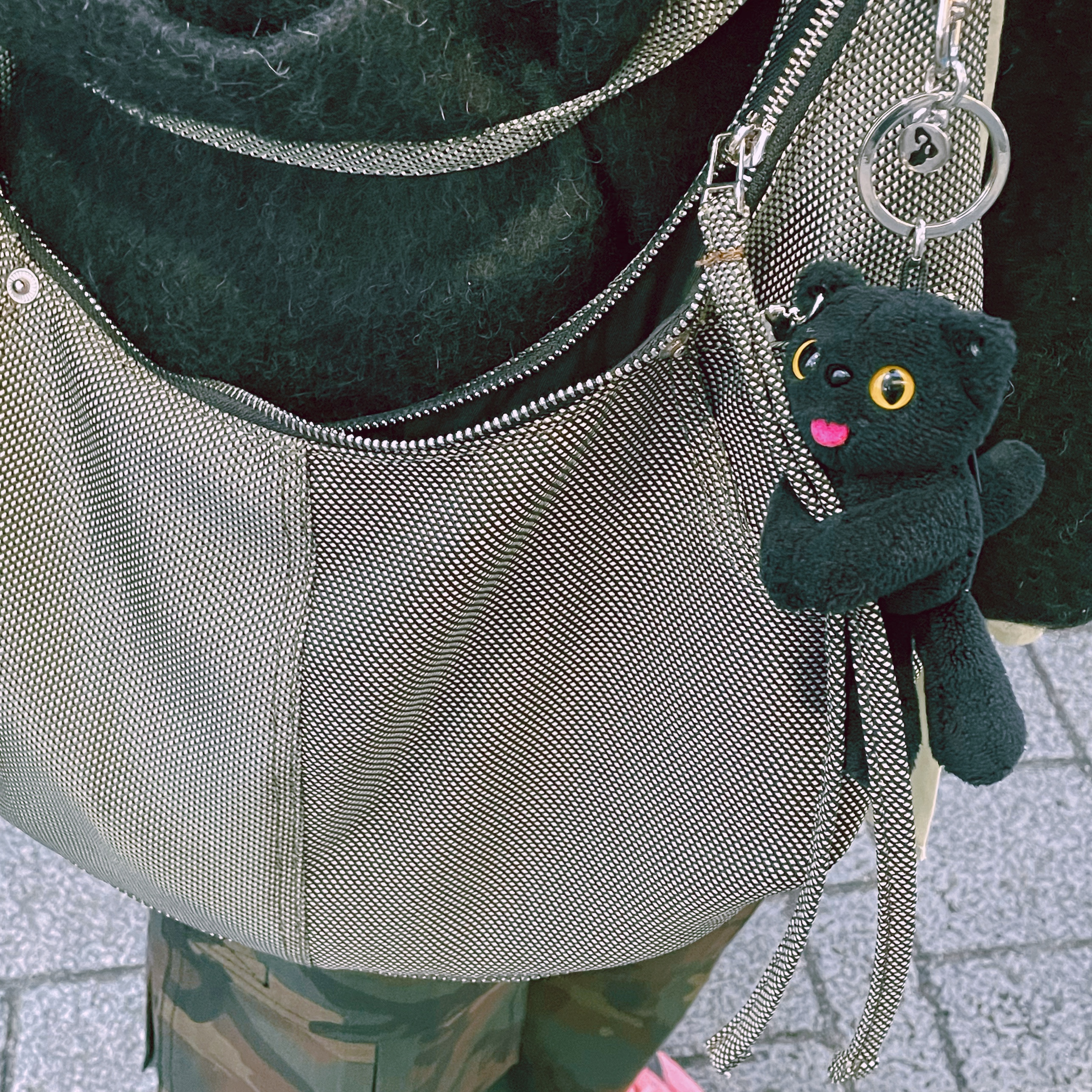 Our Legacy Cardigan Mohair Black, (W) Adidas Gazelle Indoor Bliss Pink 착용 스타일 - 3