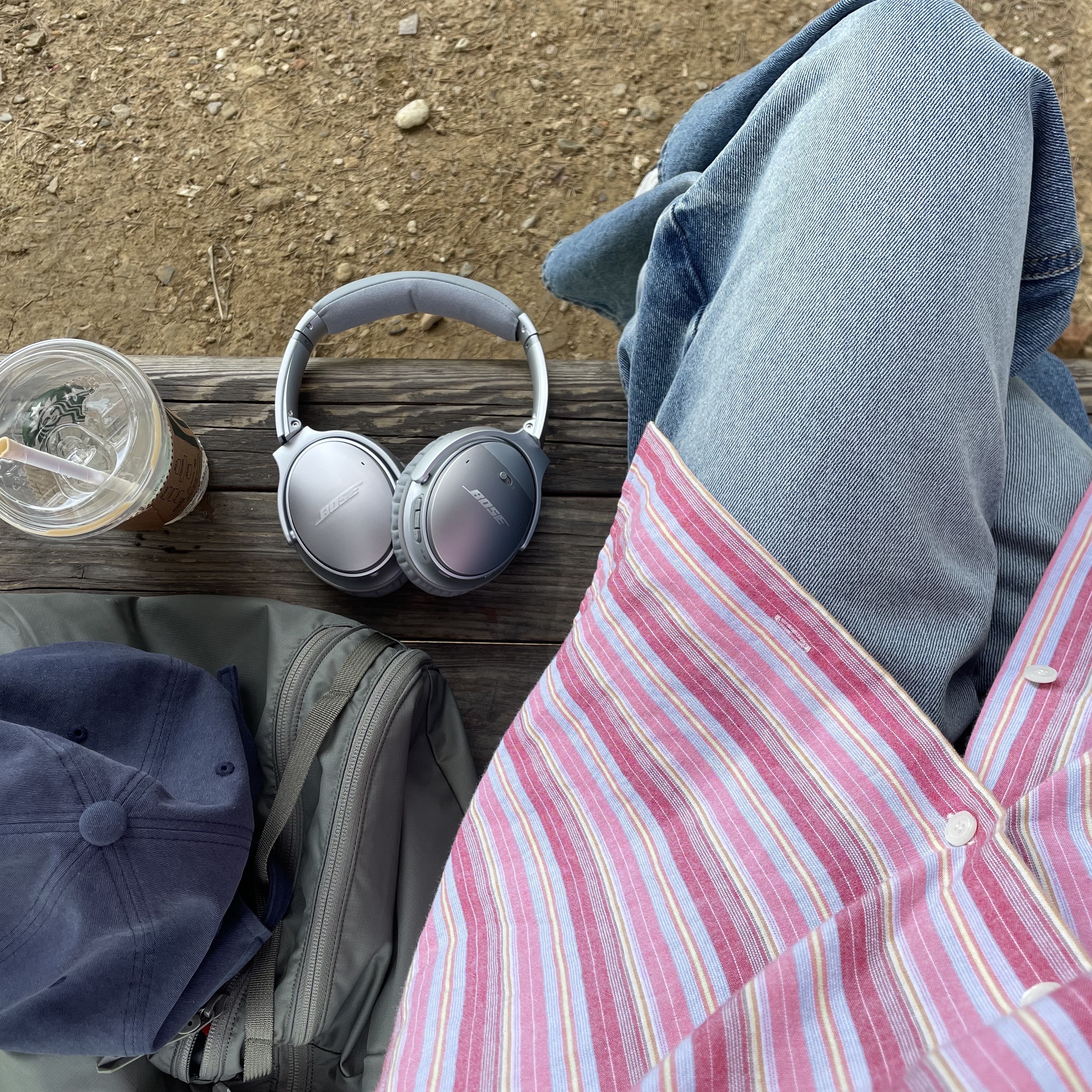 BOSE QC35 II Silver (Korean Ver.), New Balance 530 White Silver 착용 스타일 - 1