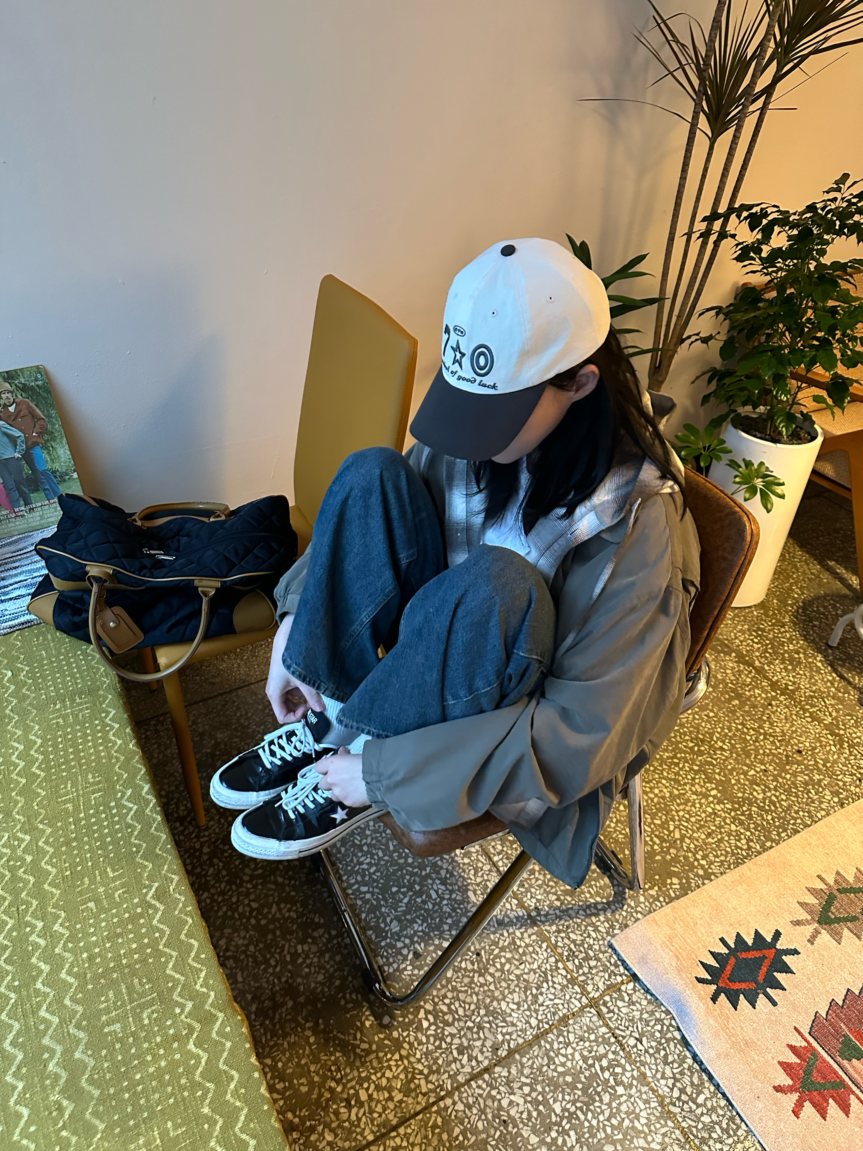 Converse One Star Ox Black 착용 스타일 - 4