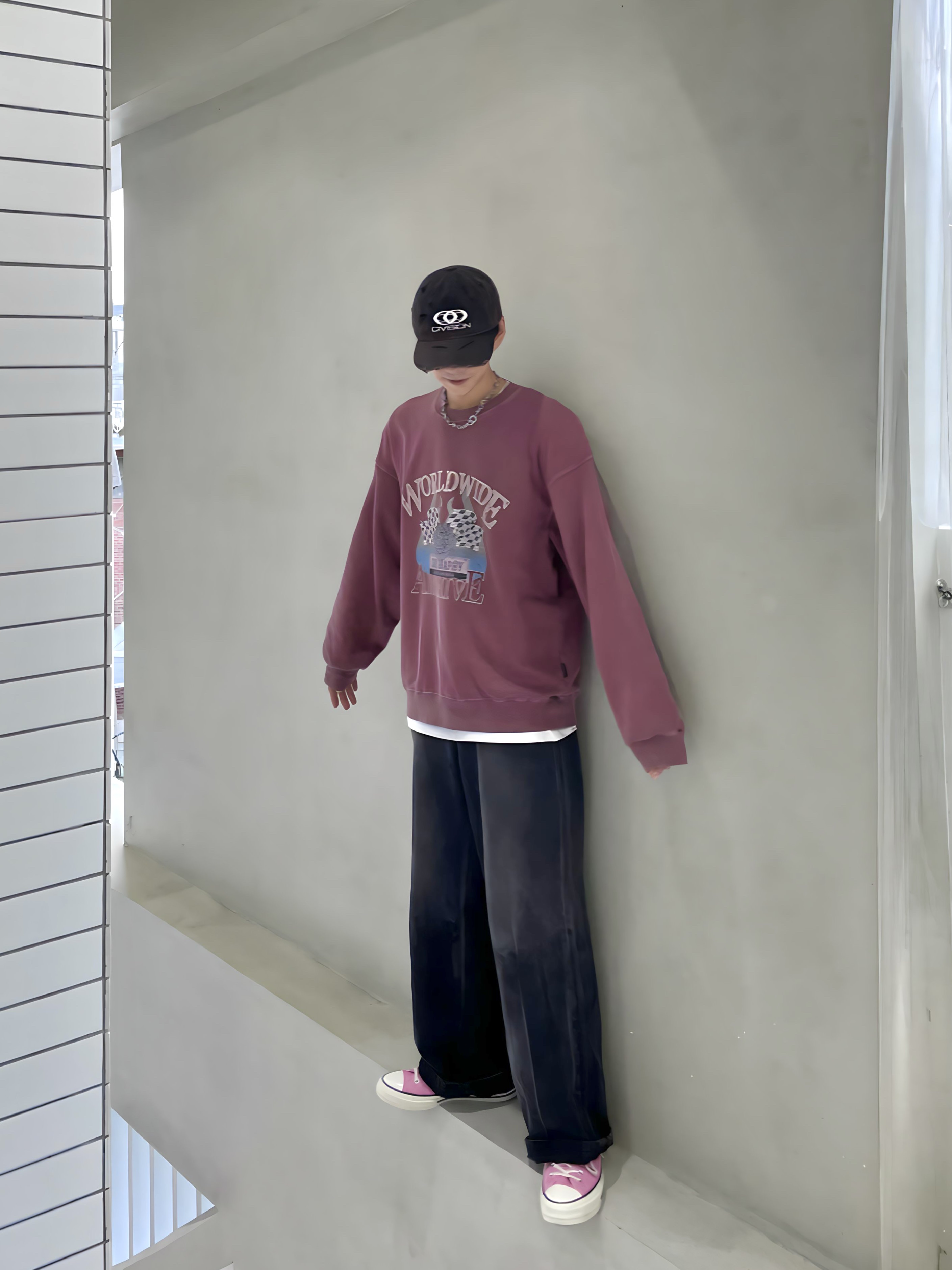 Converse Chuck 70 High Seasonal Color Amber Pink 착용 스타일 - 5