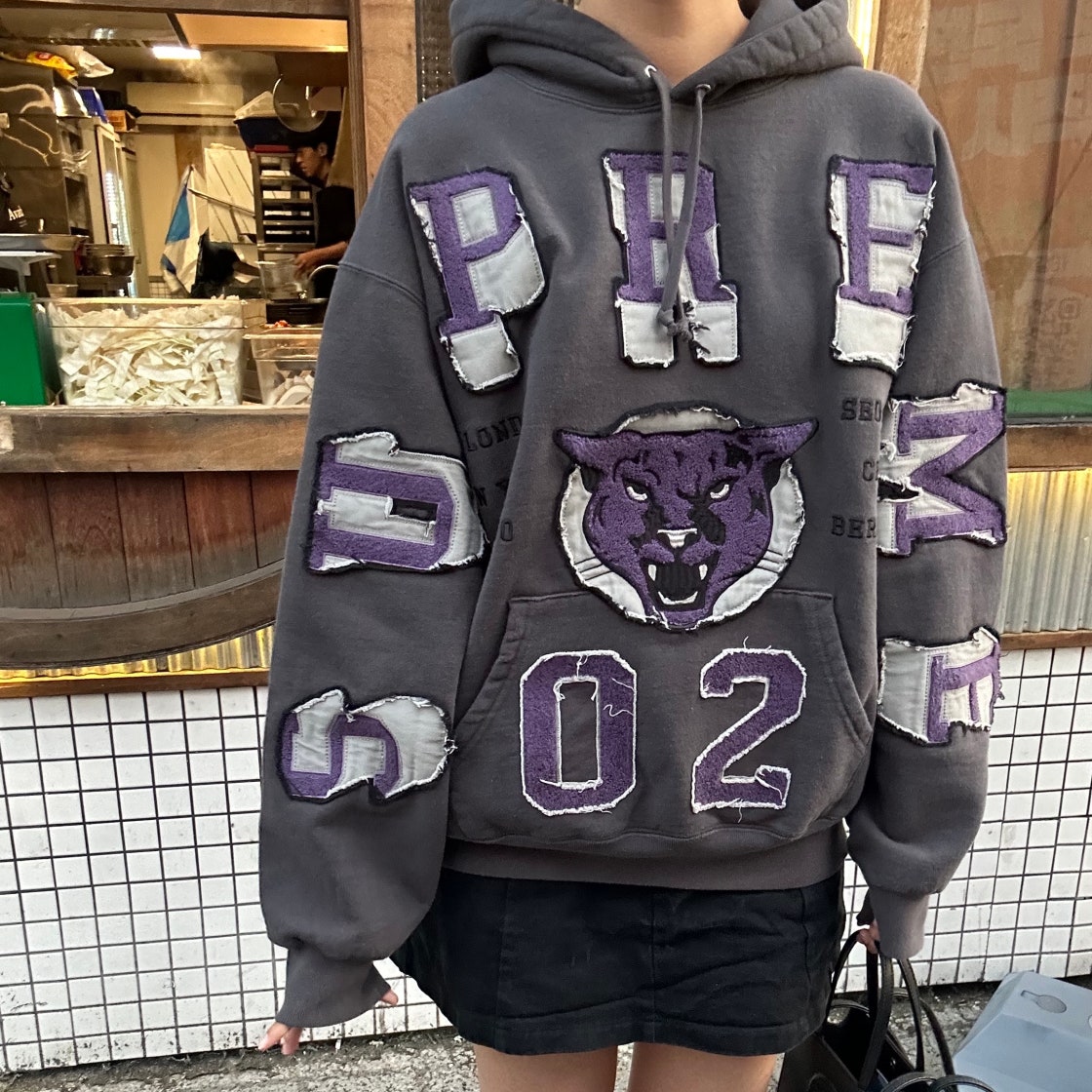 Supreme Washed Panther Hooded Sweatshirt