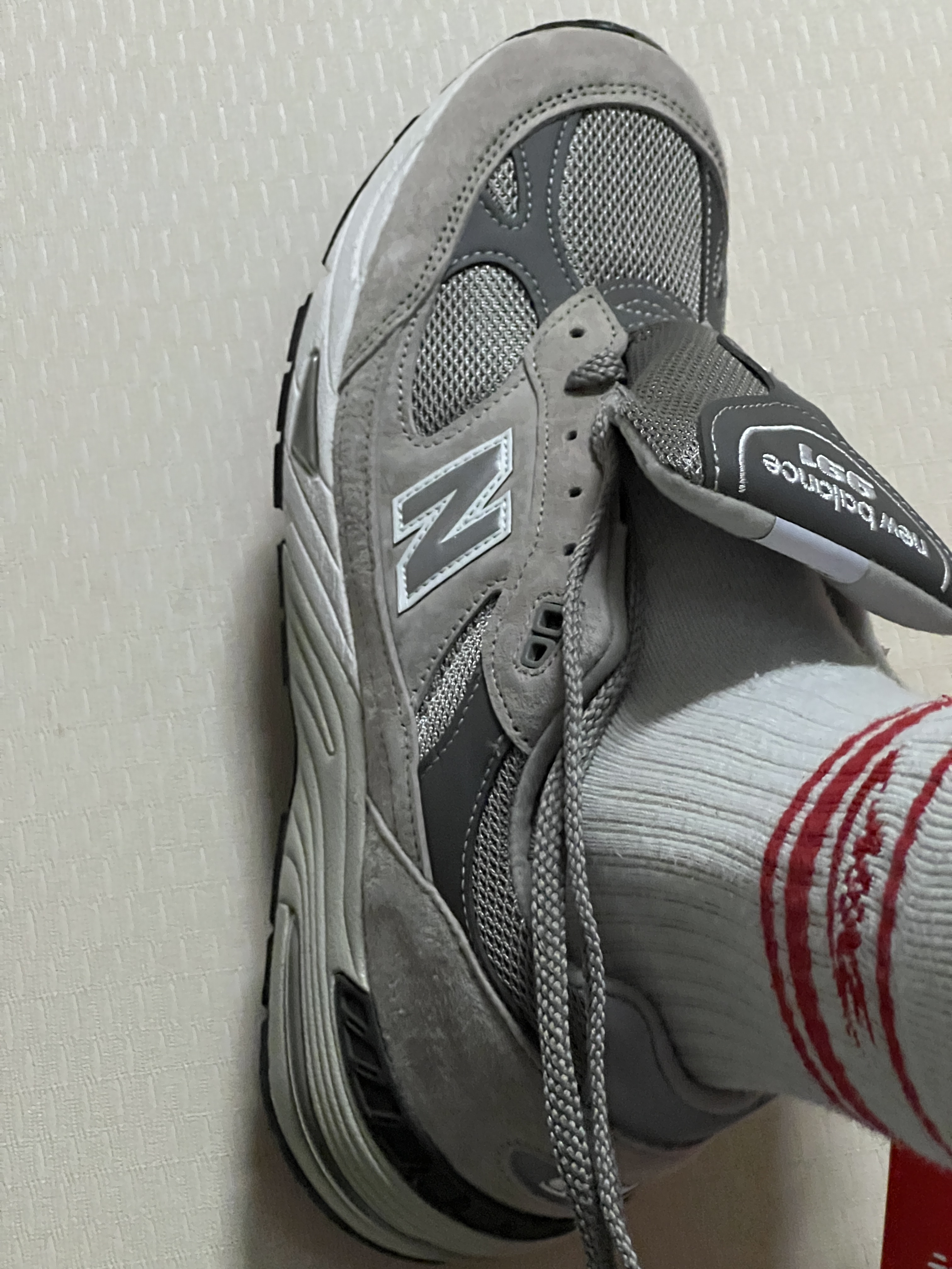 New Balance 991 Made in UK Grey 착용 스타일