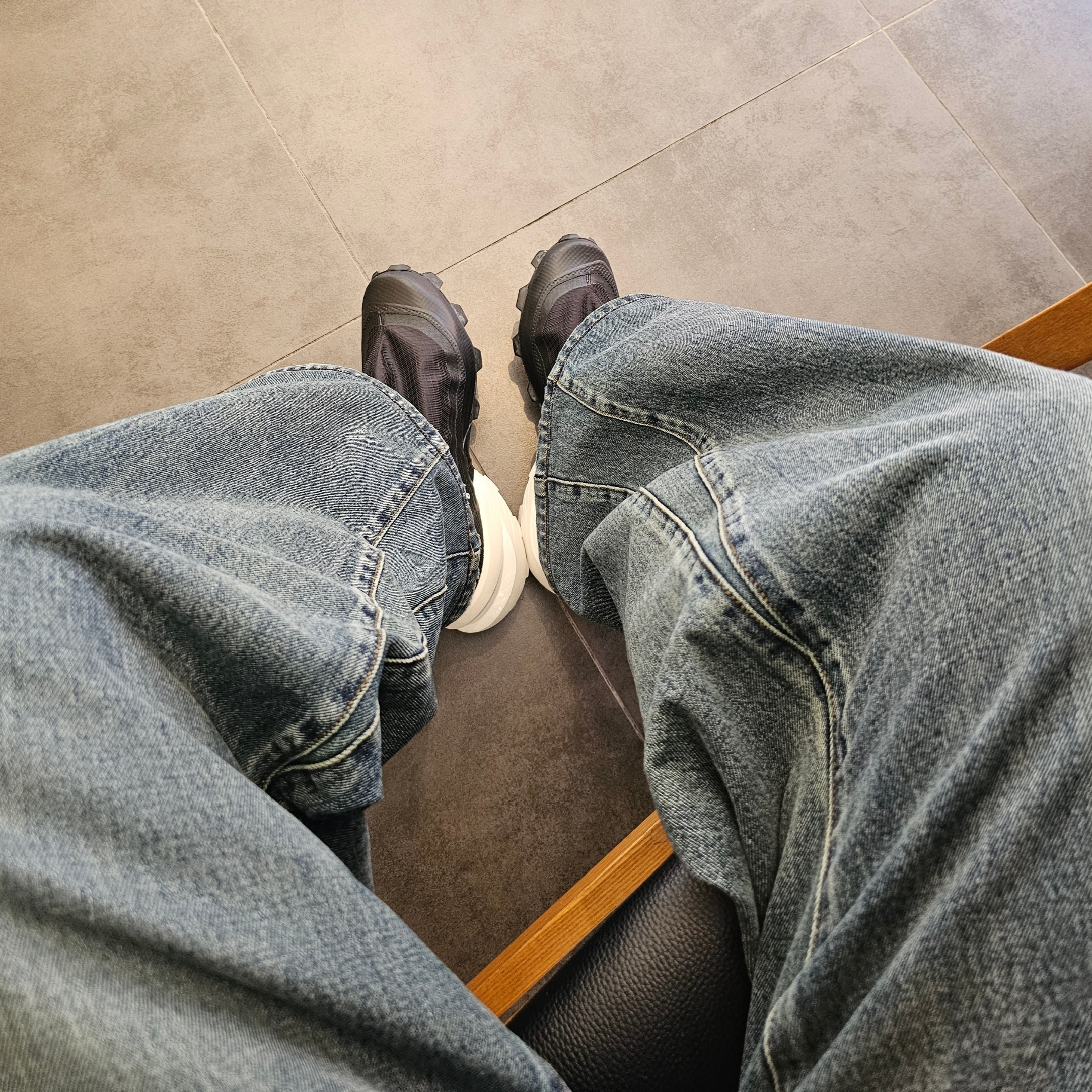 Salomon x MM6 Maison Margiela Cross Low Black 착용 스타일