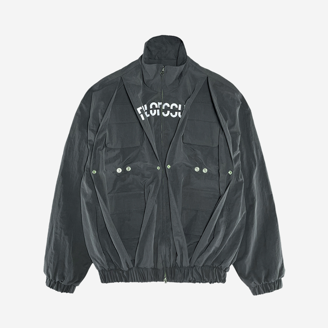 5588226 Full of Ssun Bladerunner Logo Windbreaker Charcoal