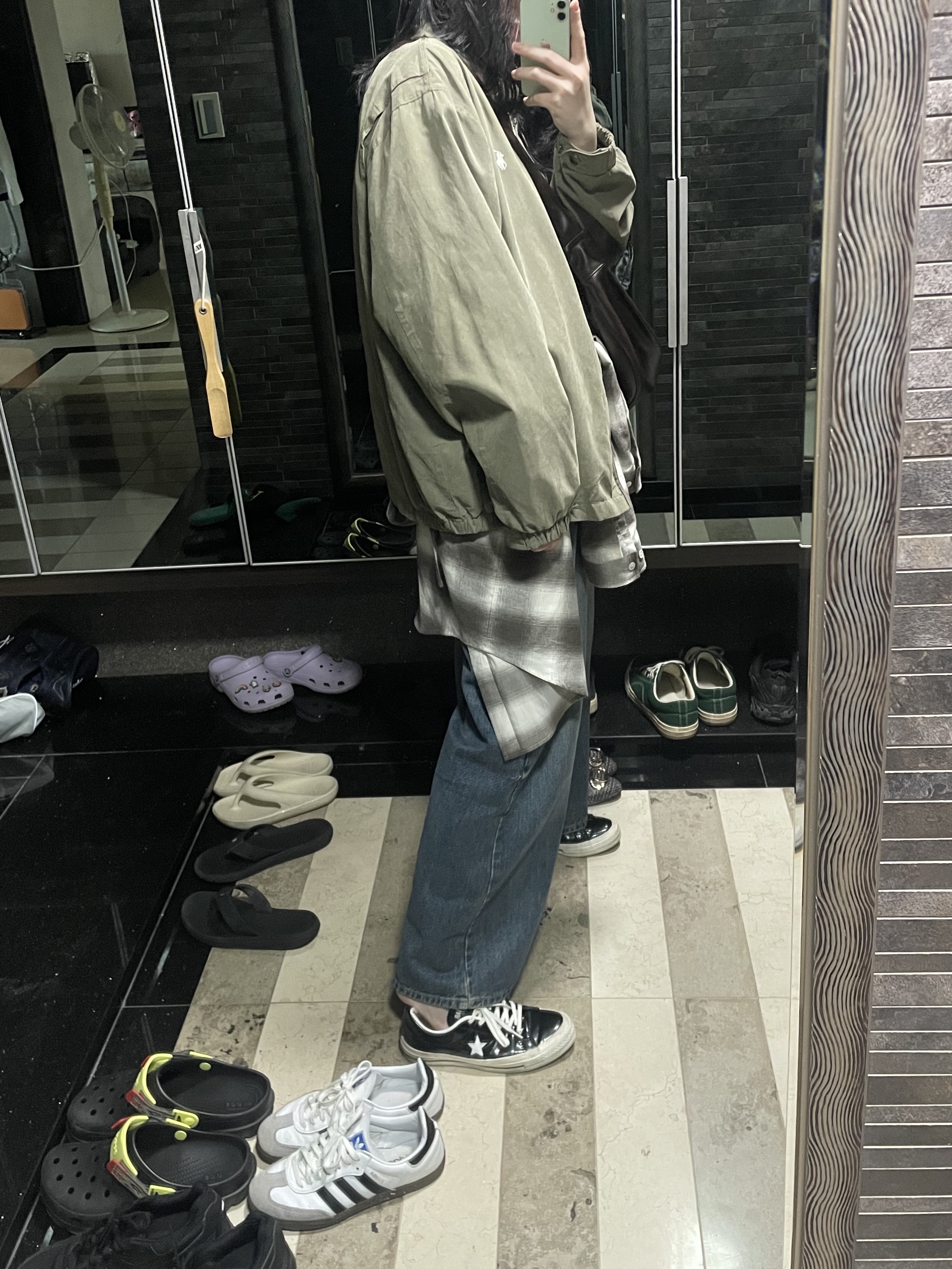 Converse One Star Ox Black 착용 스타일 - 5