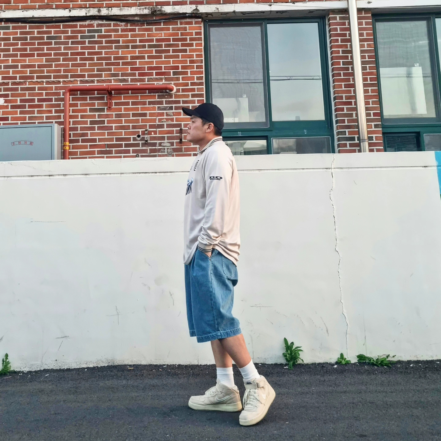 Nike x Stussy Air Force 1 '07 Mid SP Fossil 착용 스타일 - 2