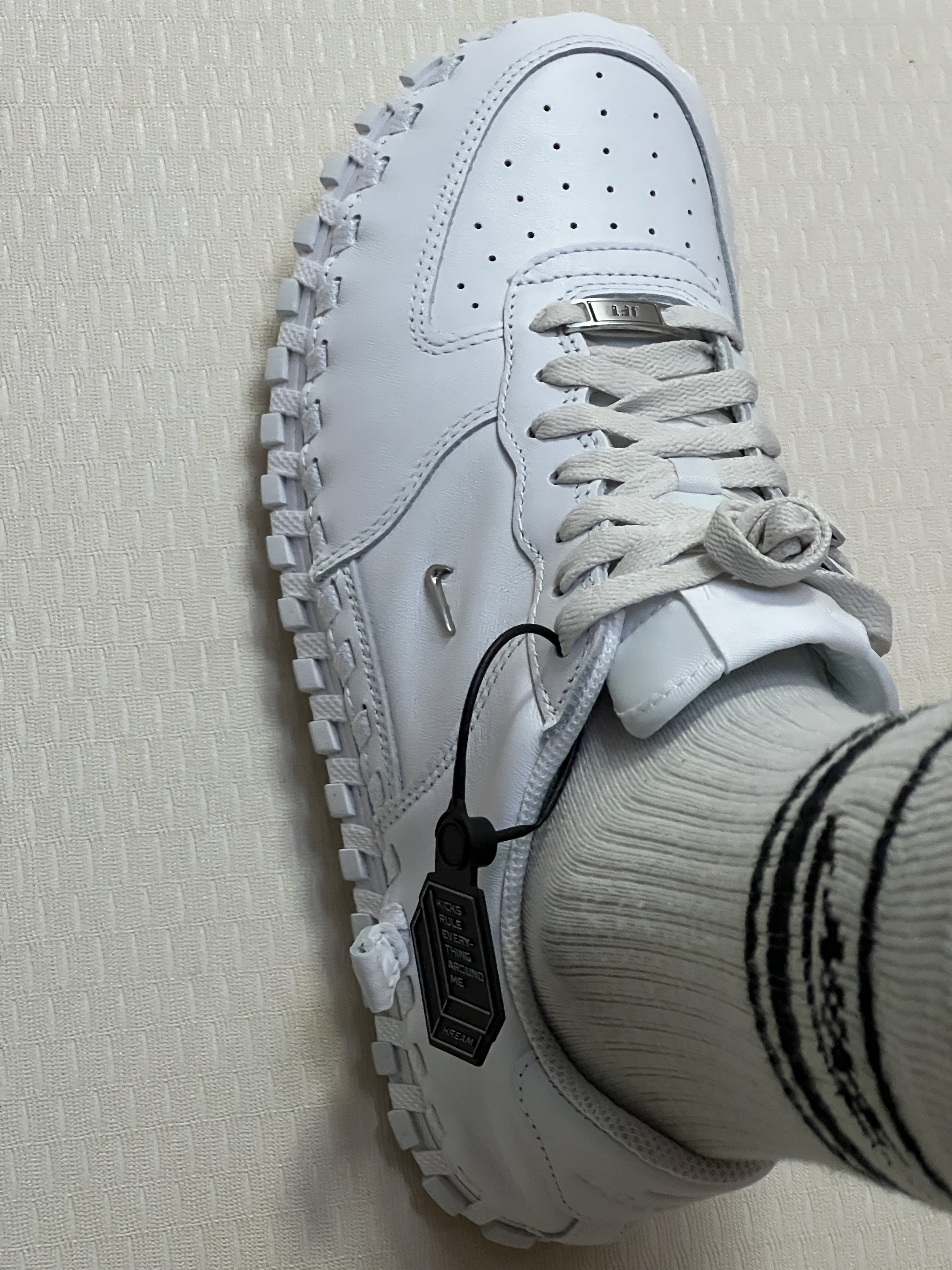 Nike x Jacquemus J Force 1 Low LX SP White 착용 스타일