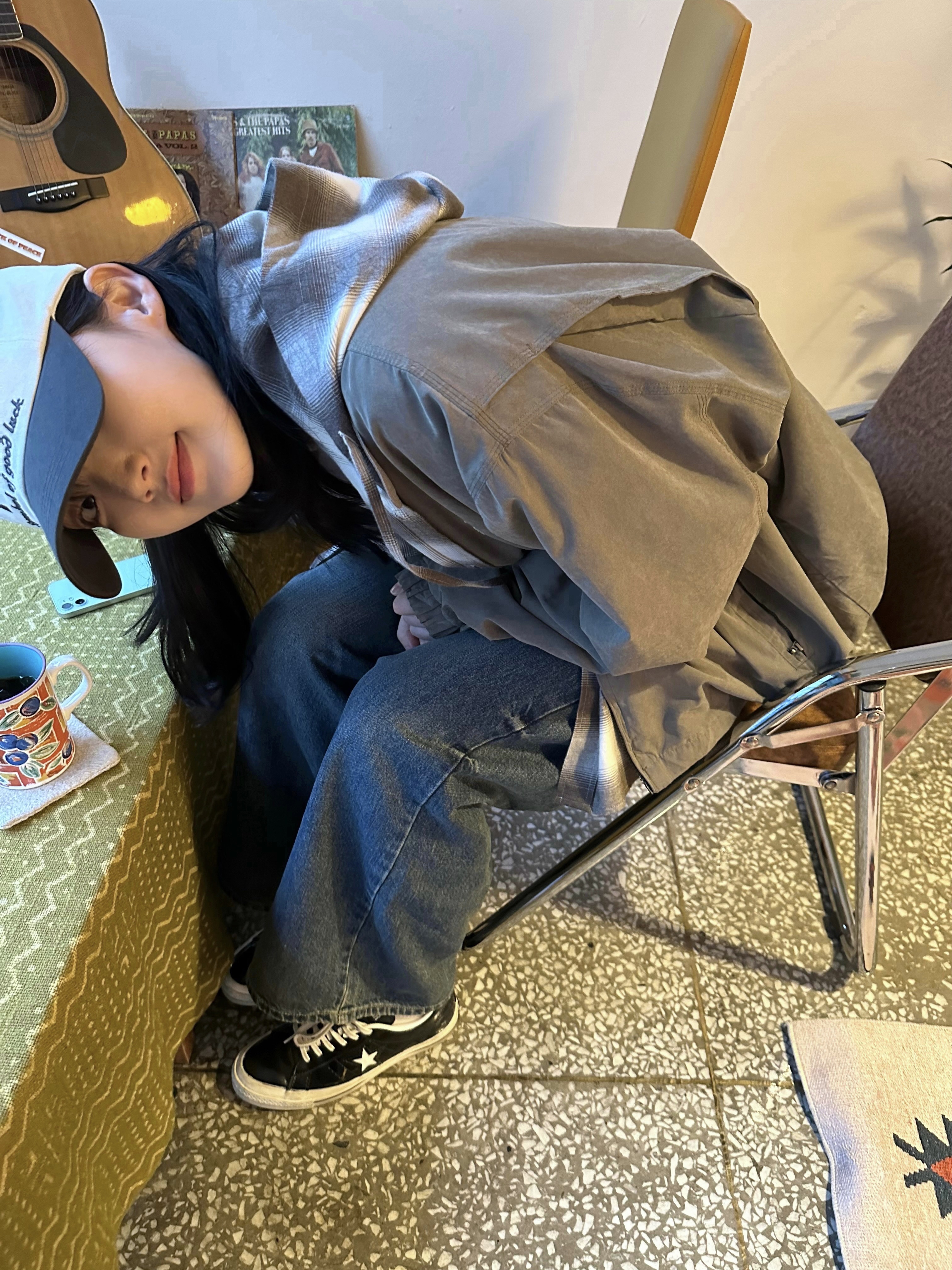 Converse One Star Ox Black 착용 스타일 - 3