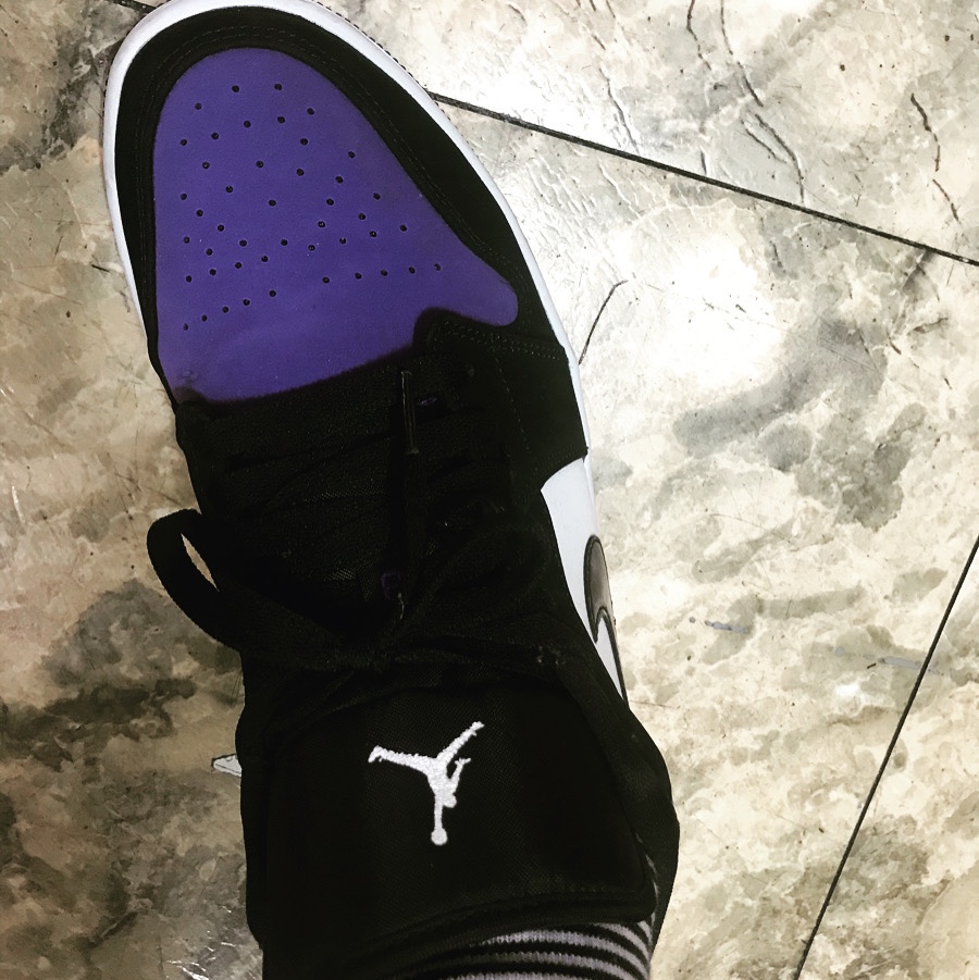 Jordan 1 Low Court Purple 착용 스타일