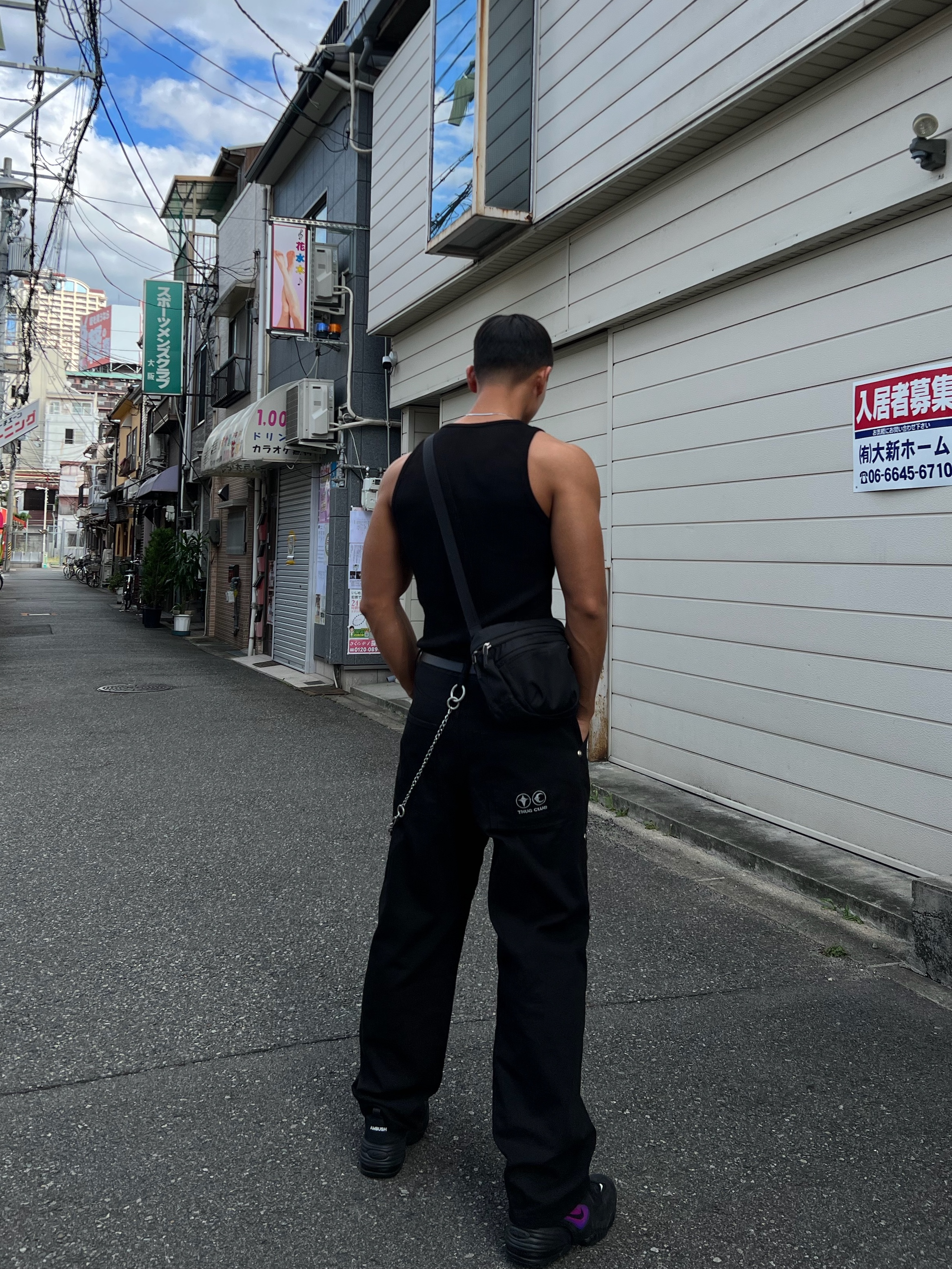 Nike x Ambush Air Adjust Force SP Black and Psychic Purple, Arc'teryx Mantis 2 Waistpack Black 착용 스타일 - 2