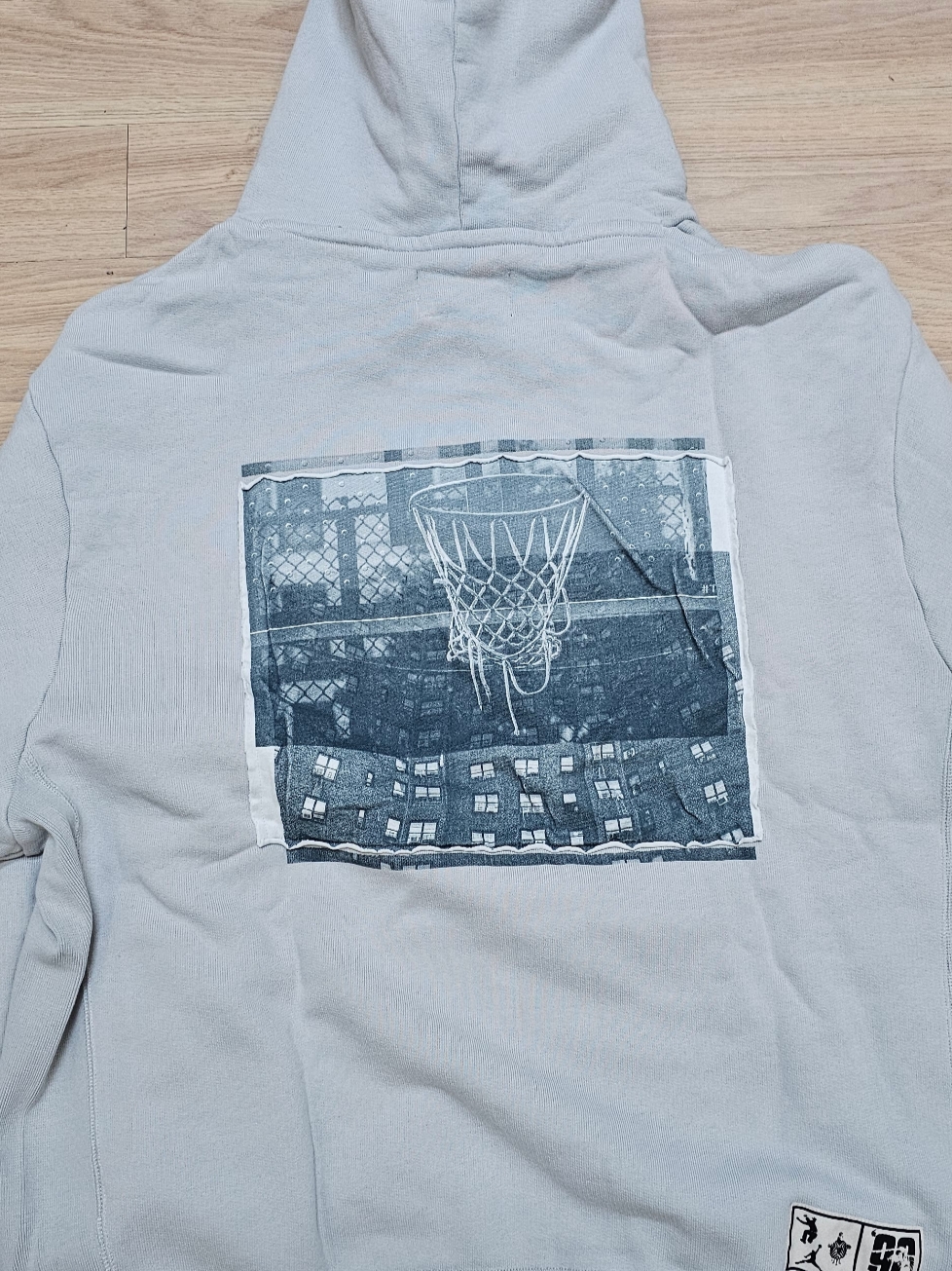 Jordan x Bephies Beauty Supply x Union Fleece Hoodie Grey Fog (FD4244-097) 착용 스타일 - 2