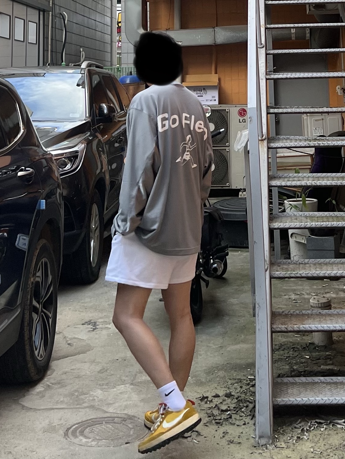 Nike x Cactus Plant Flea Market L/S Jersey Grey - US/EU, Nike x Tom Sachs General Purpose Shoe Archive 착용 스타일 - 2
