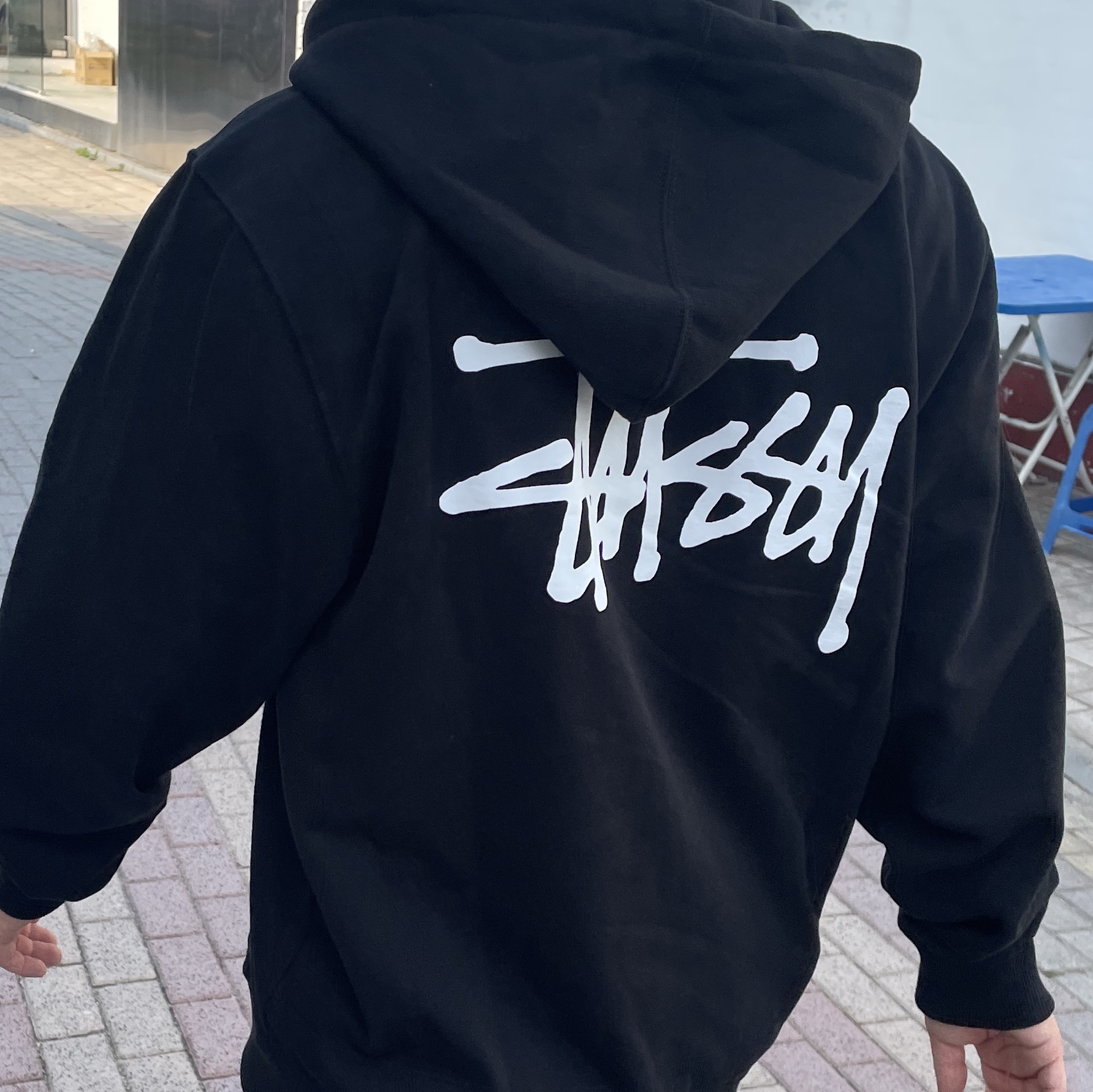 Stussy Basic Stussy Zip Hoodie Black 2022 착용 스타일