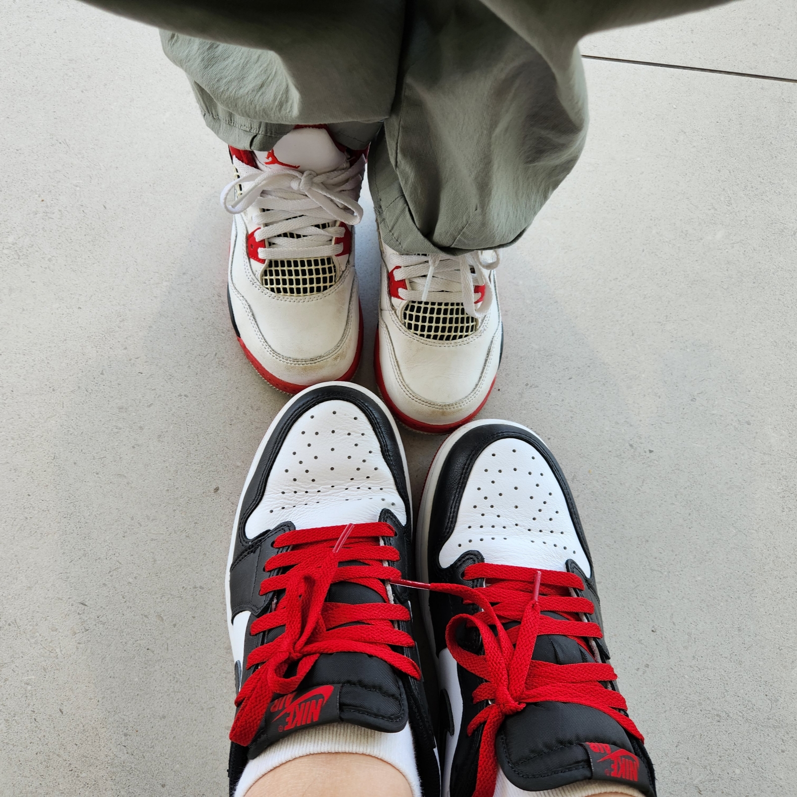 Jordan 1 Retro Low OG Black Toe 착용 스타일 - 2